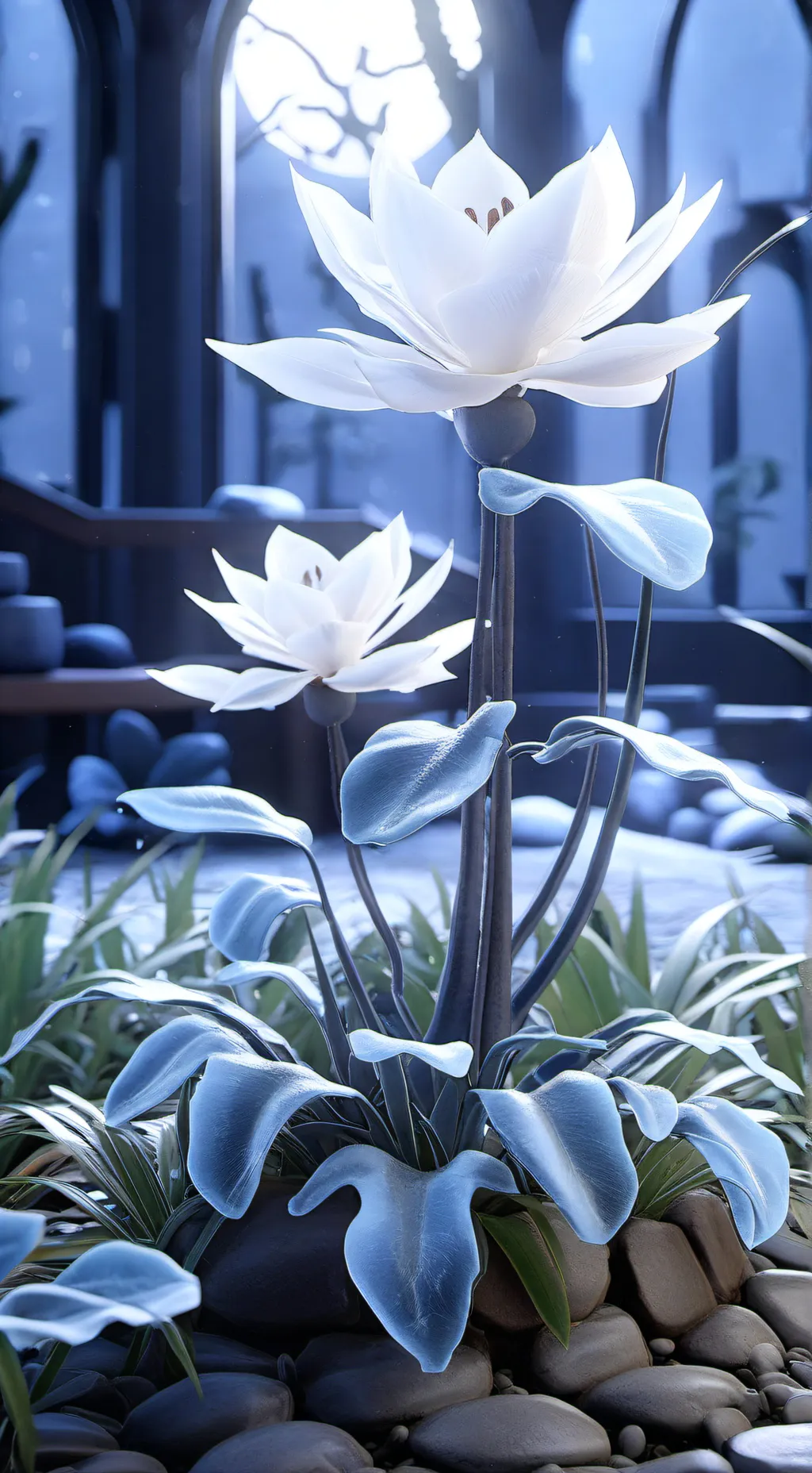 ai character: talkin plants lol. background