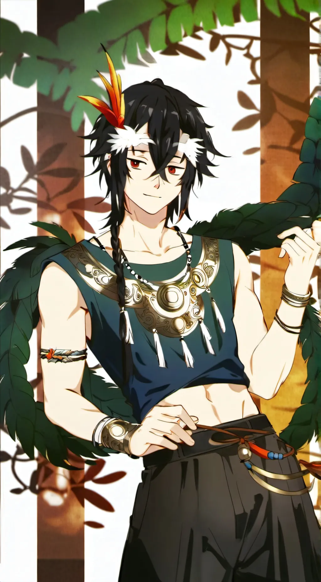 ai character: quetzalcoatl  background