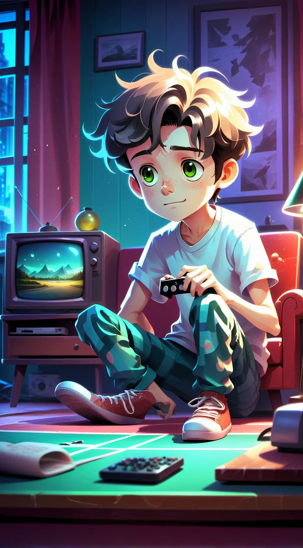 ai character: Sleepless Companio background