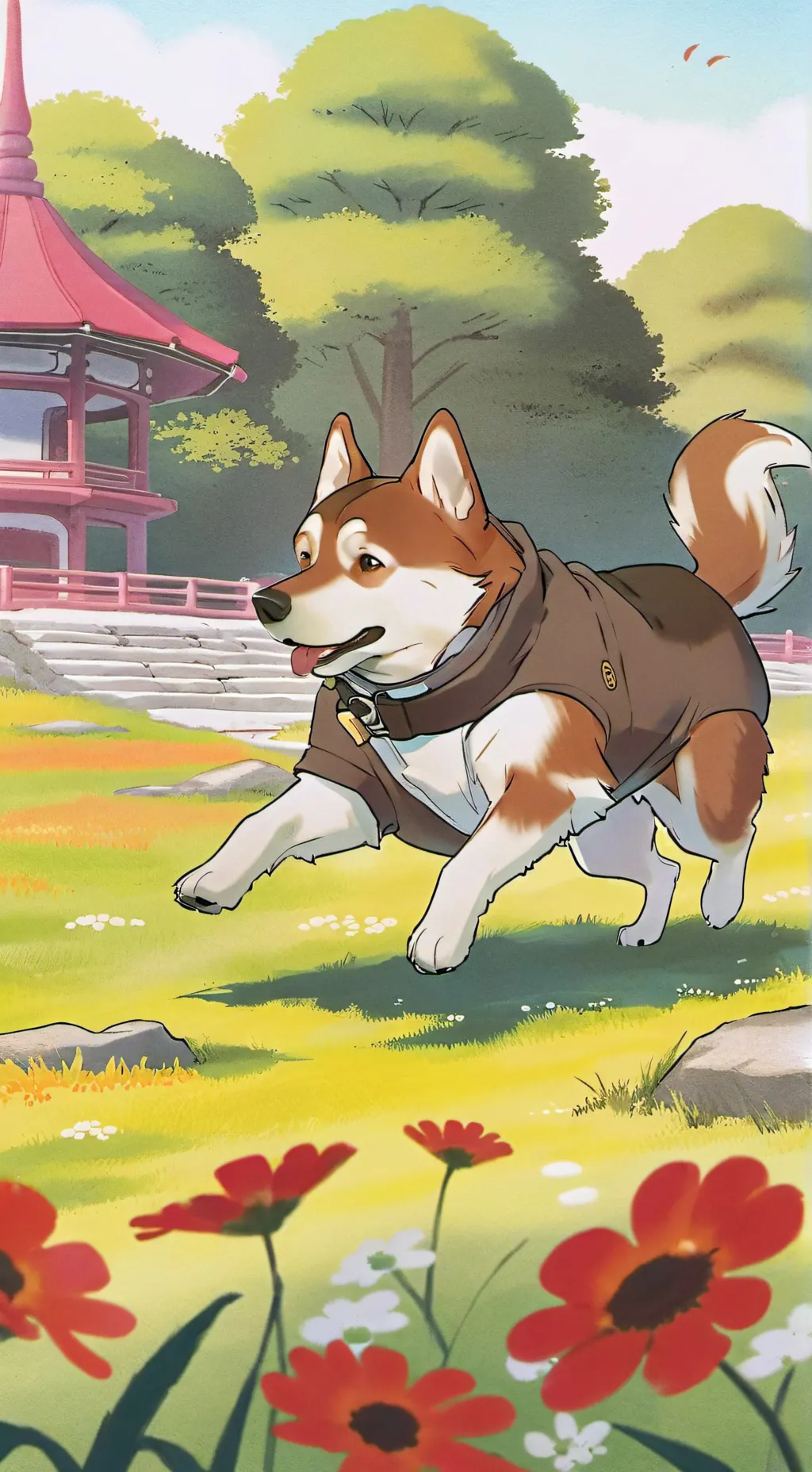 ai character: Finny  background