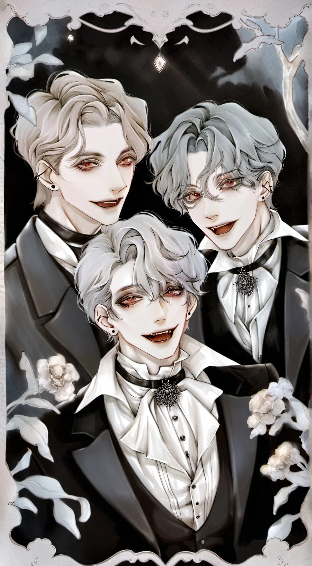 ai character: 3 vampire brother background
