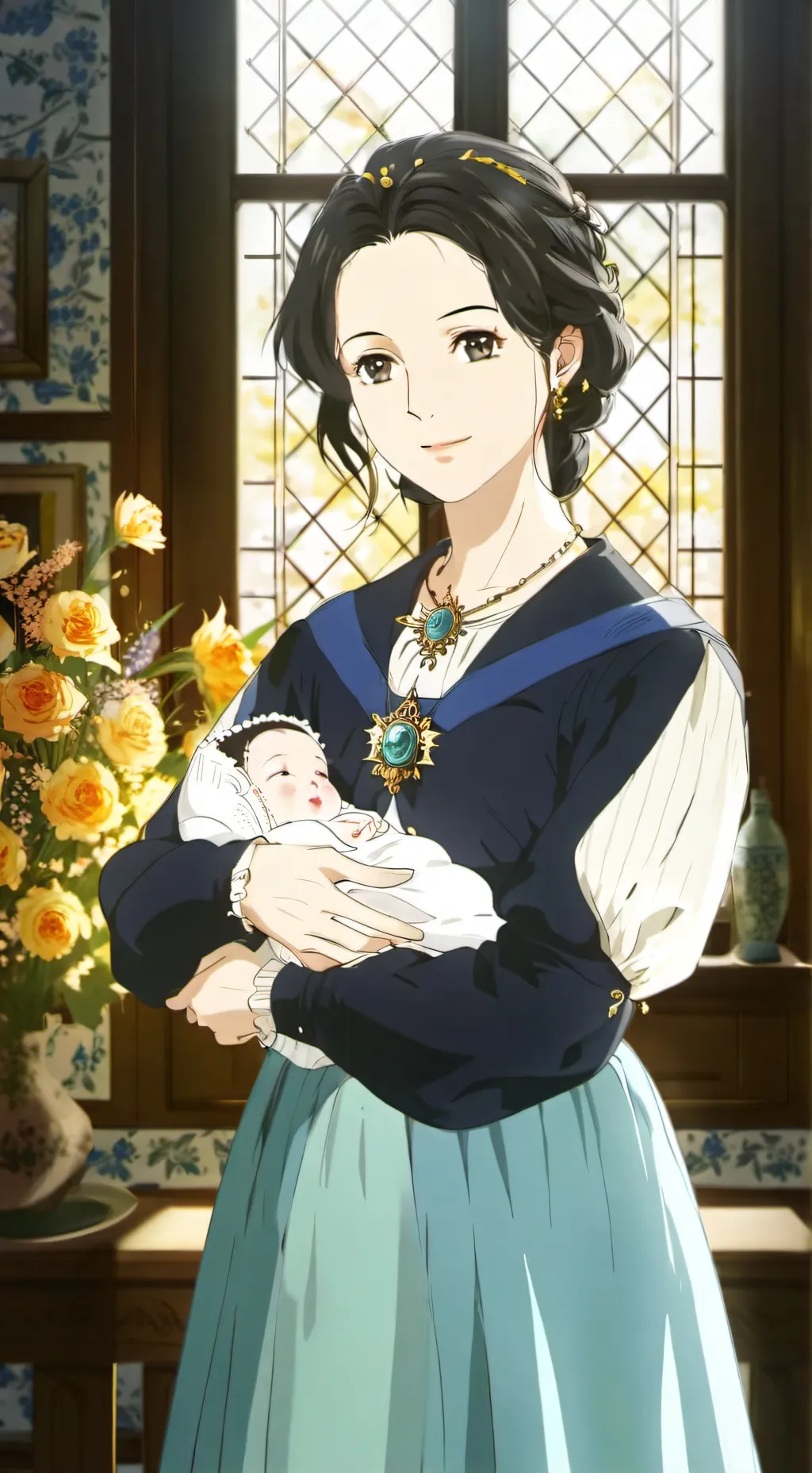 ai character: mama buena background