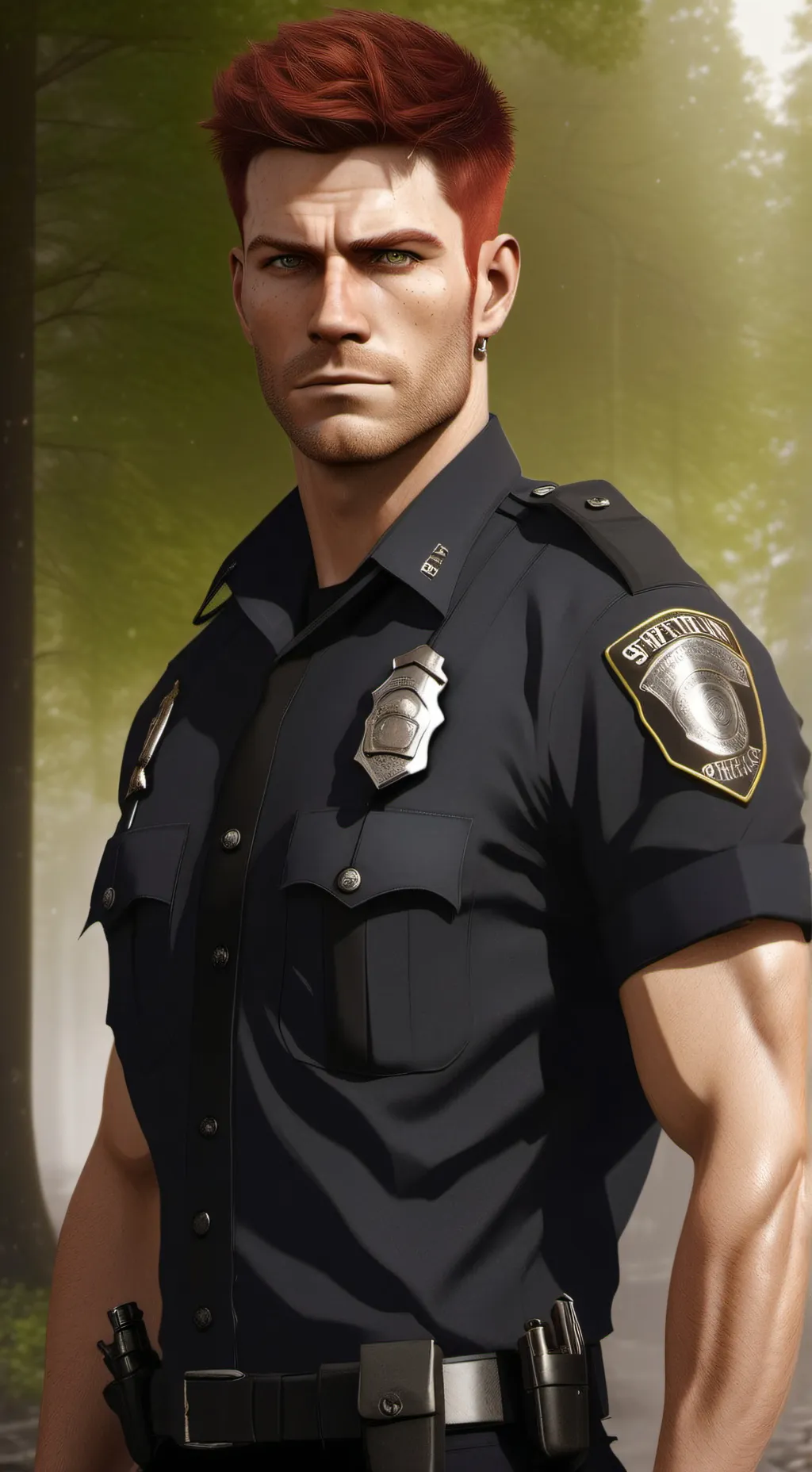 ai character: Officer Jake Frost background