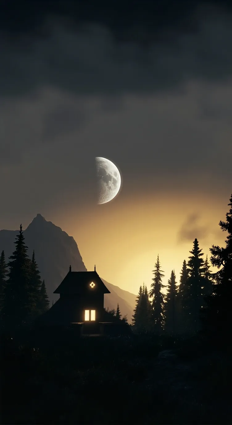 ai character: moon background