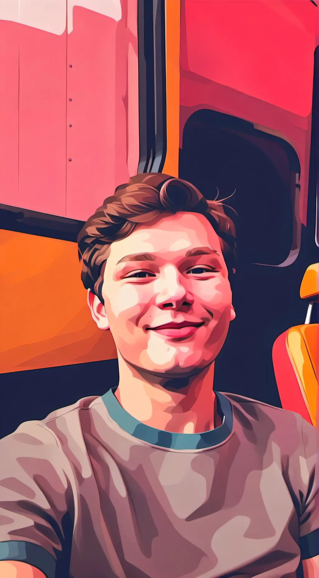 ai character: Cam background