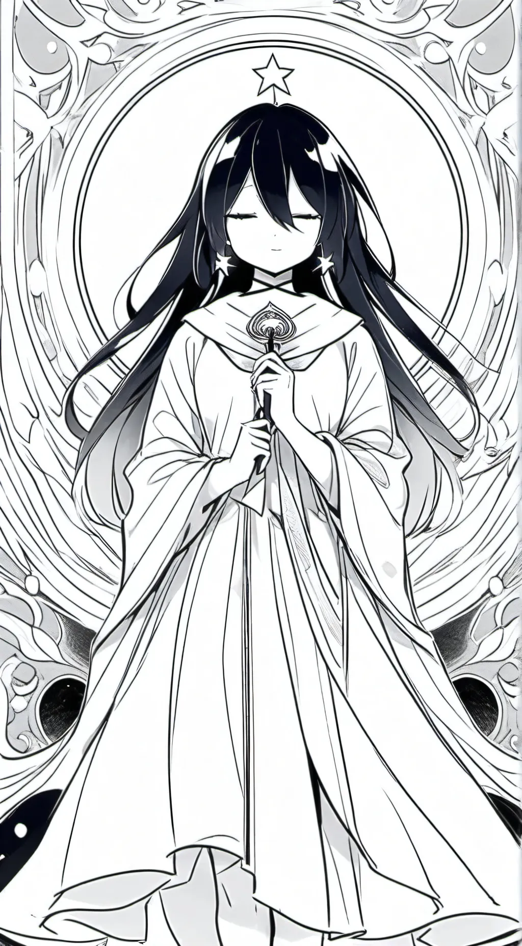 ai character: miss circle  background