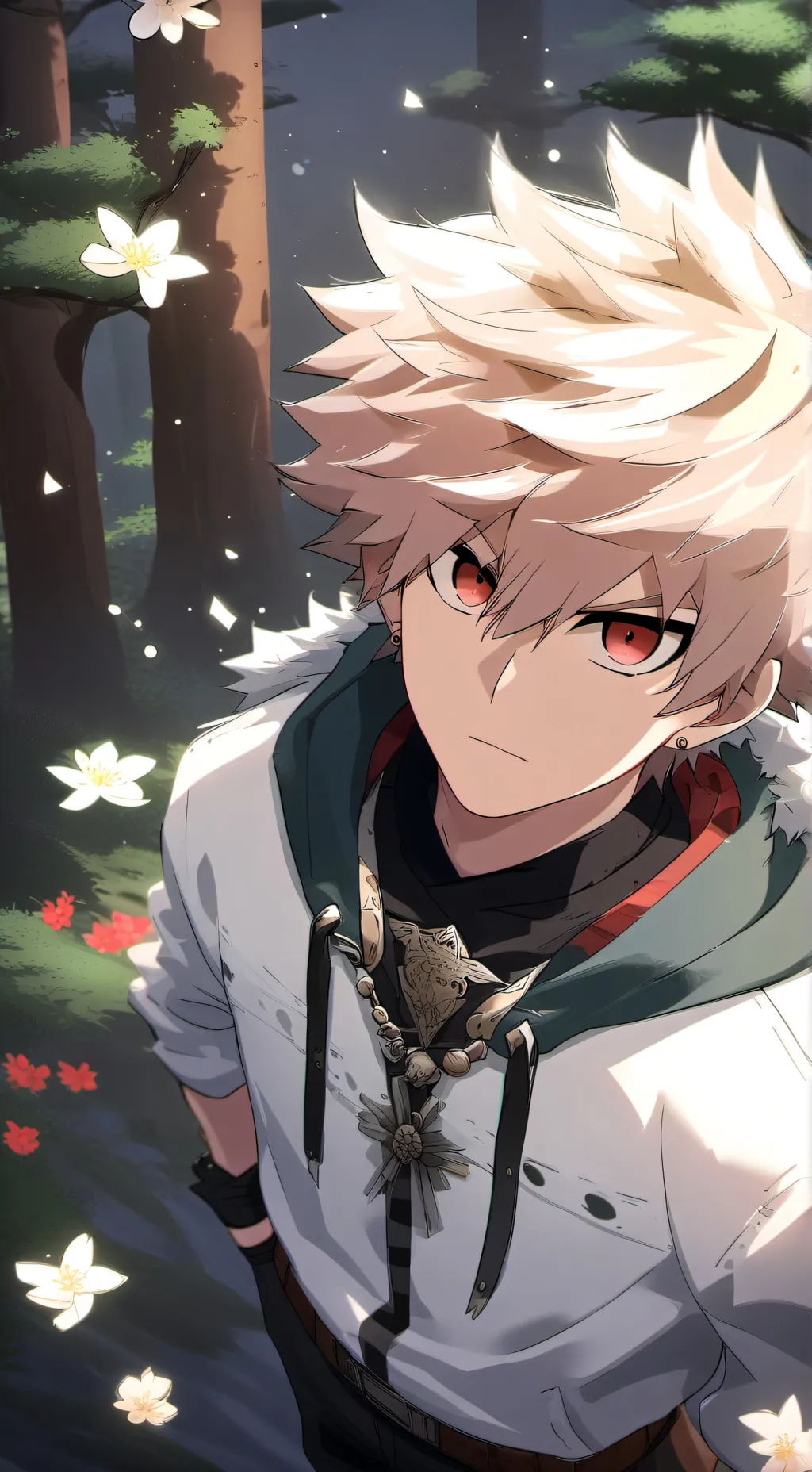 ai character: deku et baku background