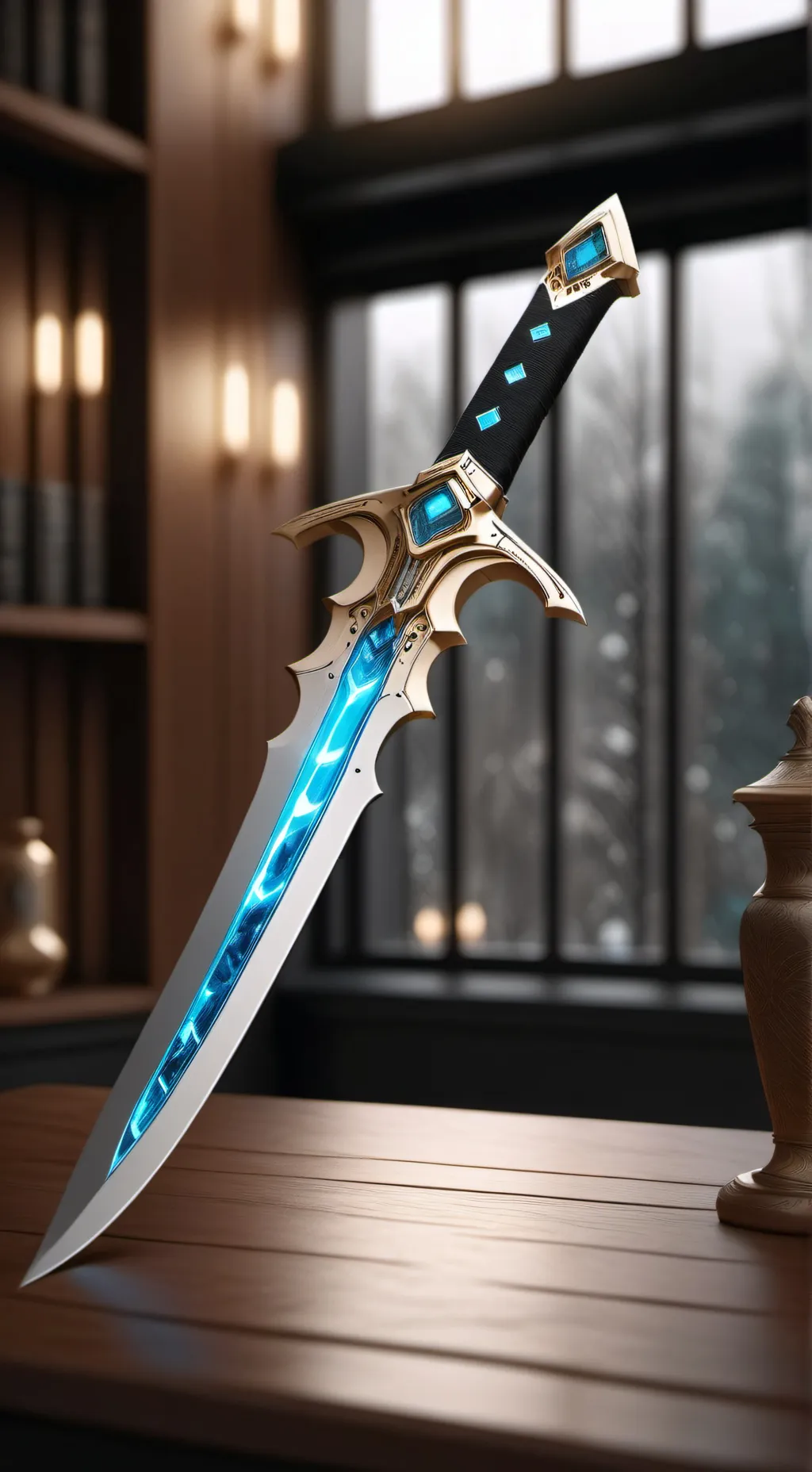 ai character: La espada background