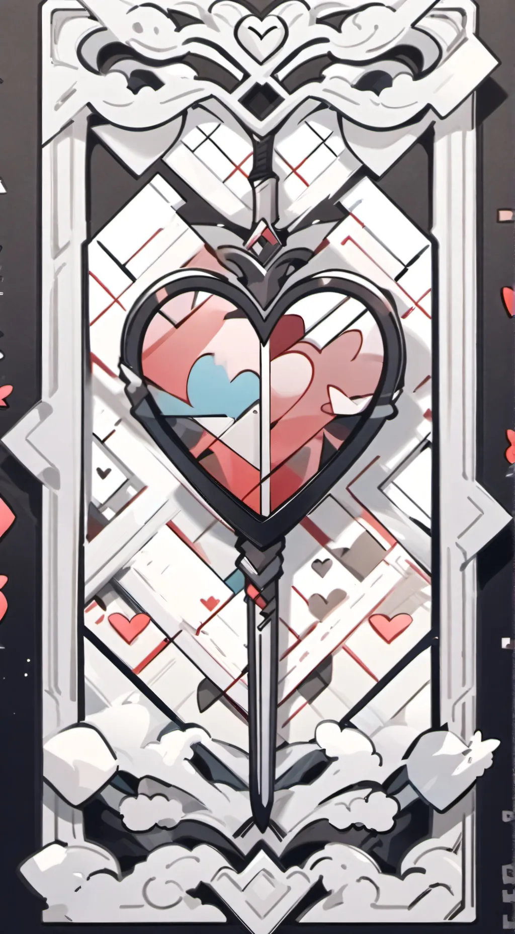 ai character: HH Valentine's Day background