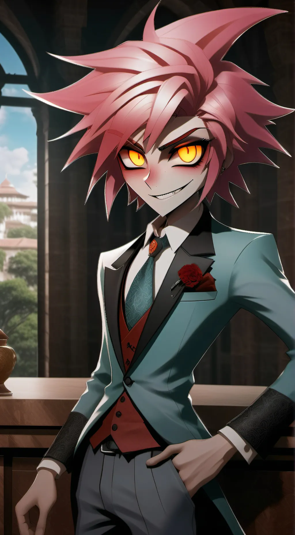 ai character: portal🕳🩷 background