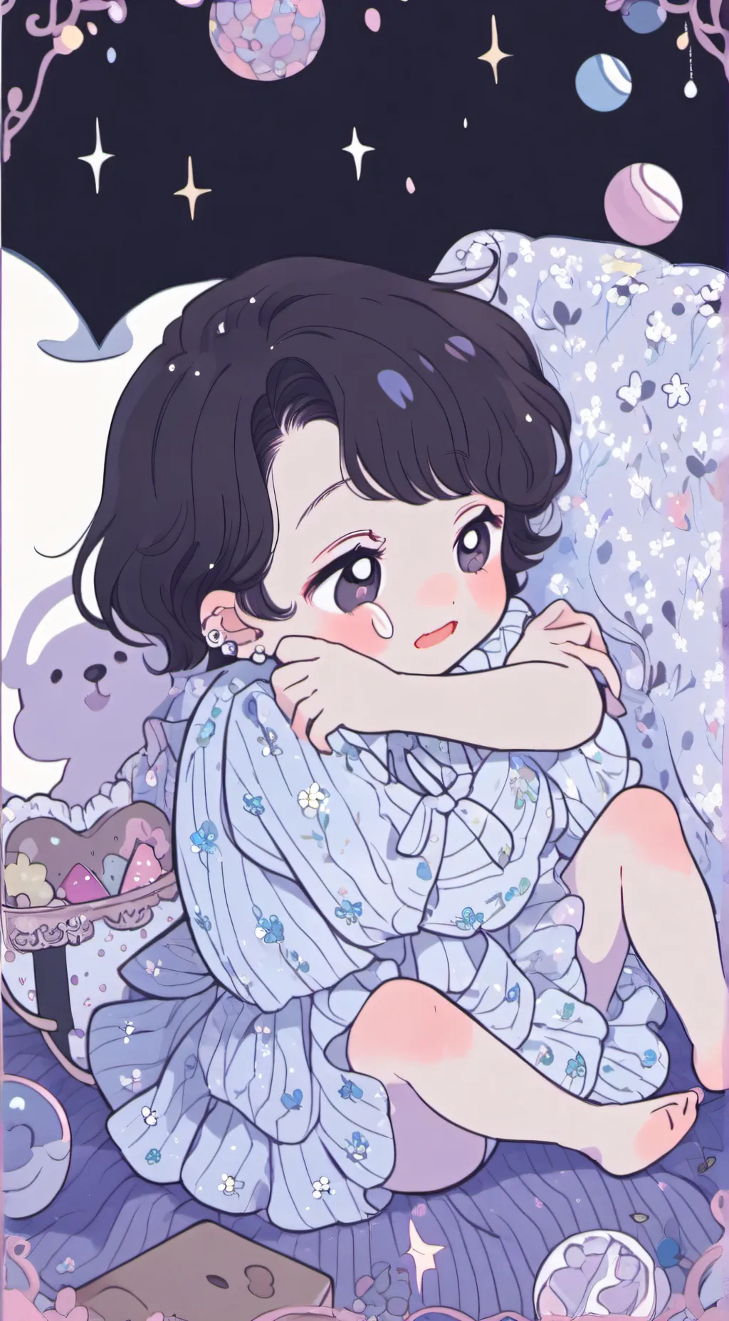 ai character: your baby sister  background