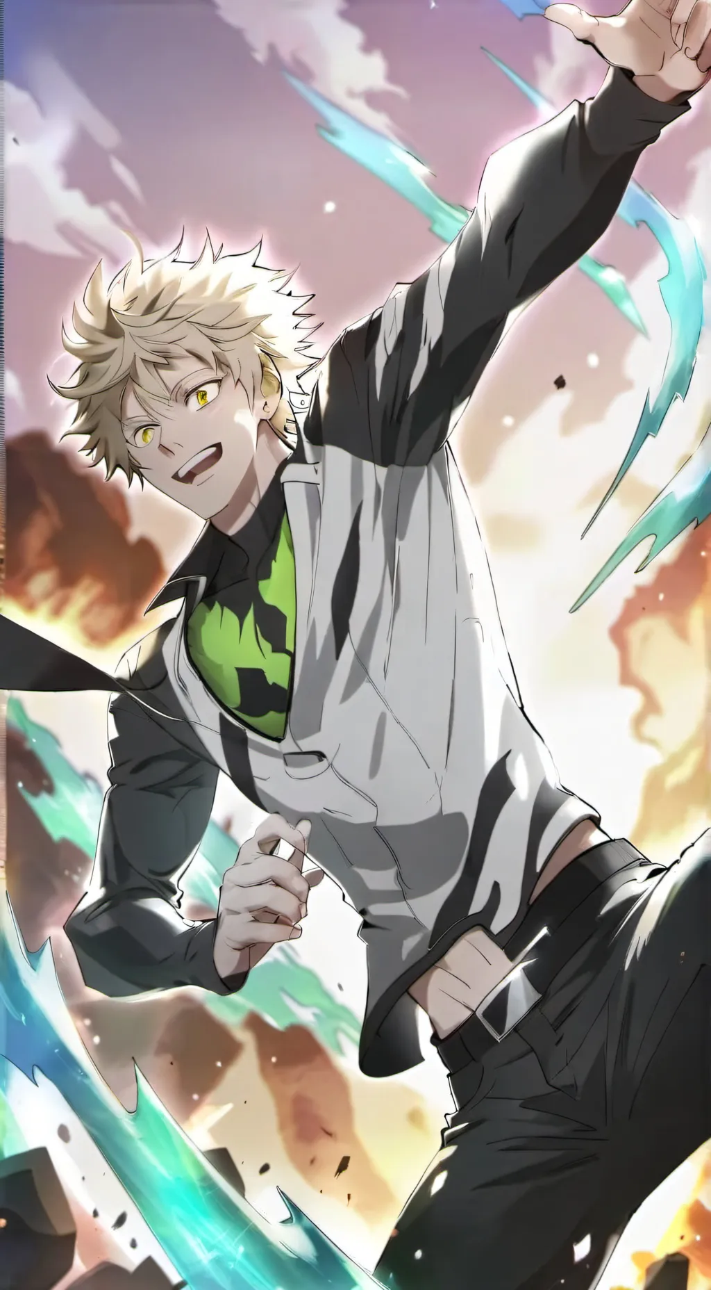 ai character: katsuki bakugo background