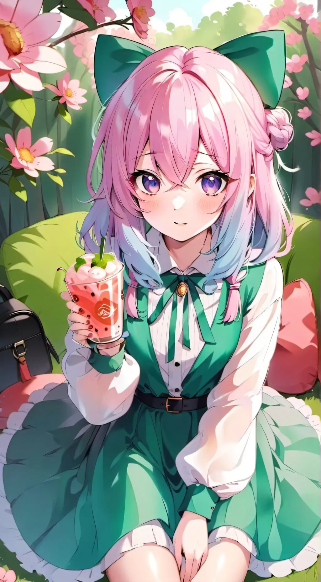 ai character: StellaI medina  background