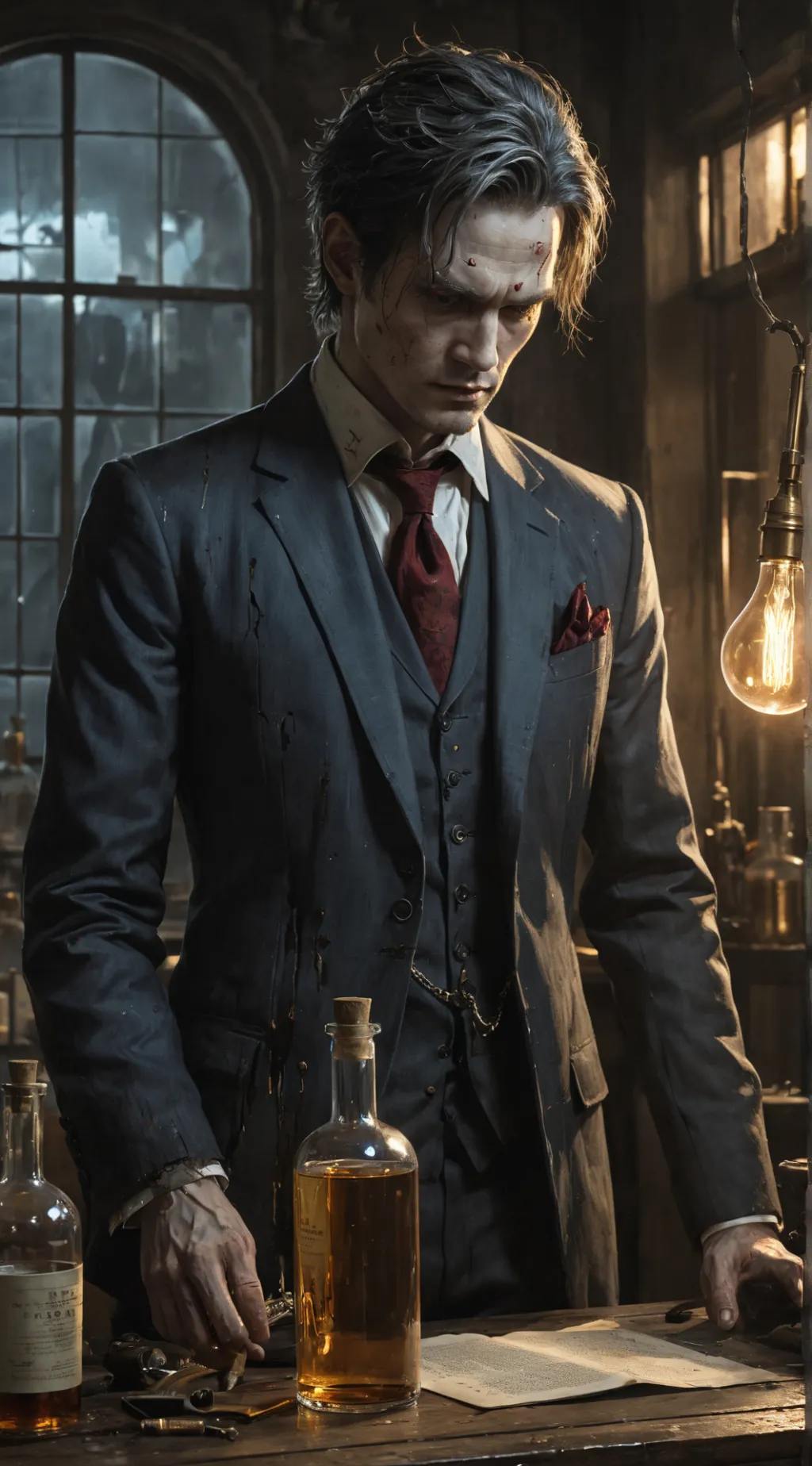 ai character: Ash background