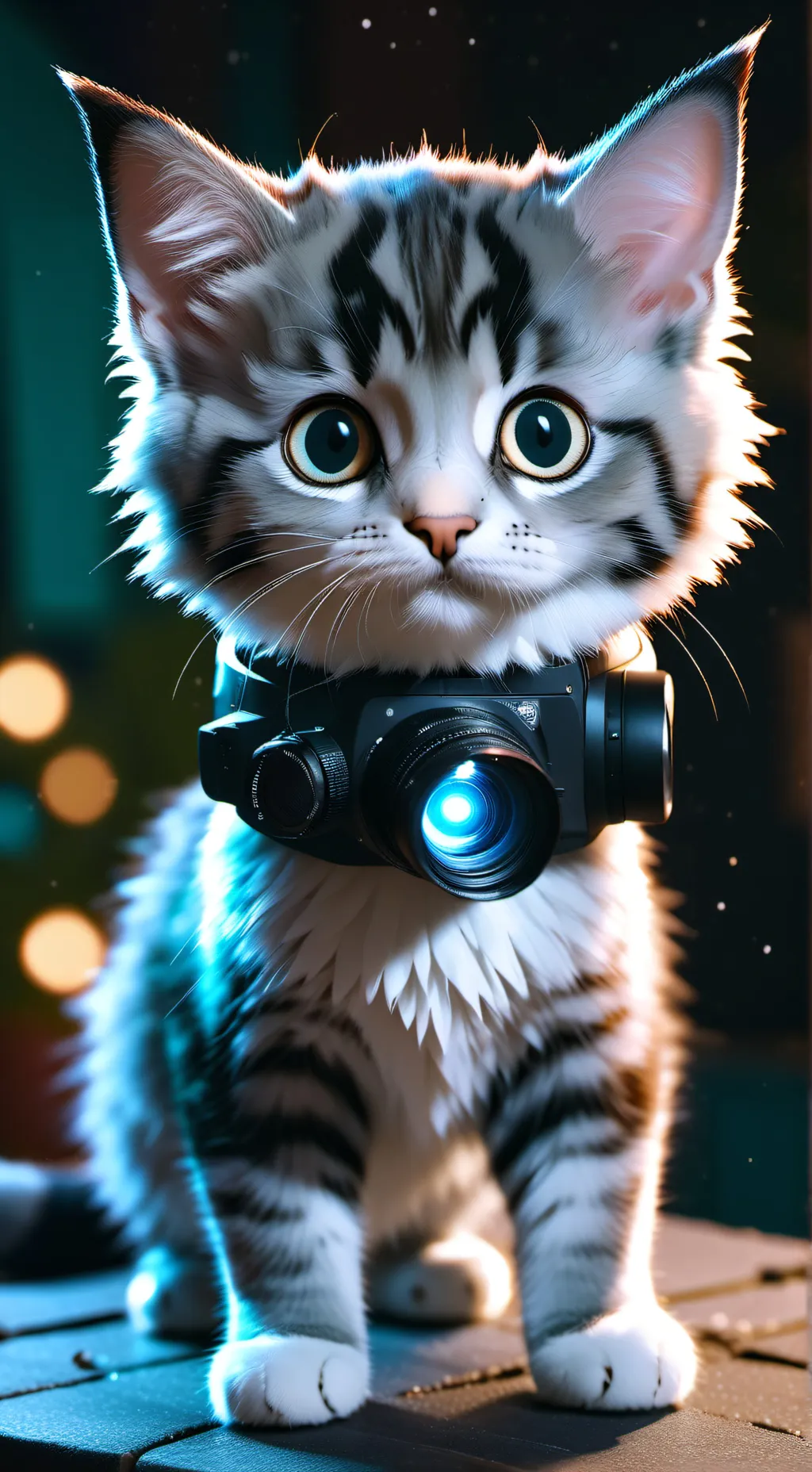 ai character: CyberPaws background