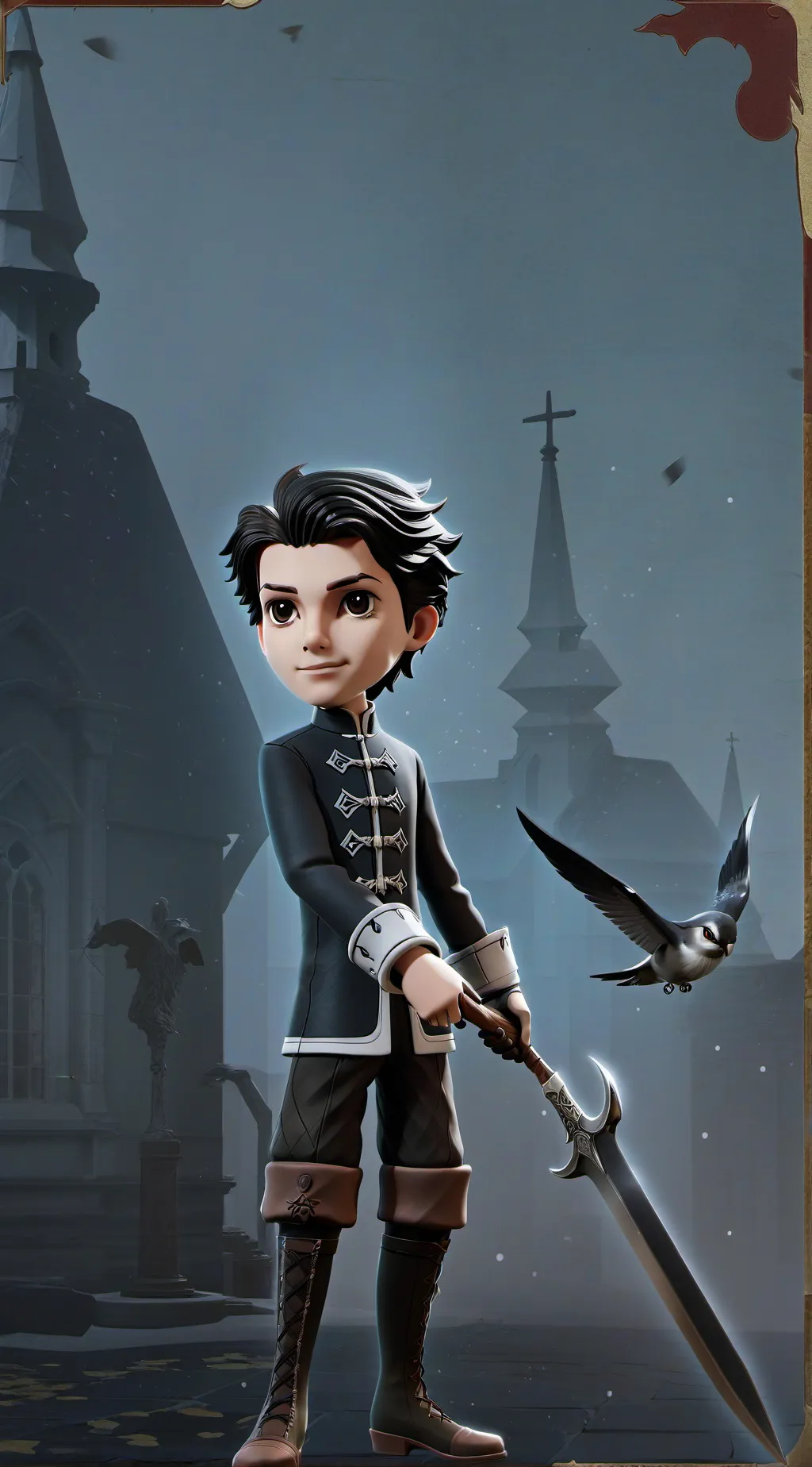 ai character: UWU  background