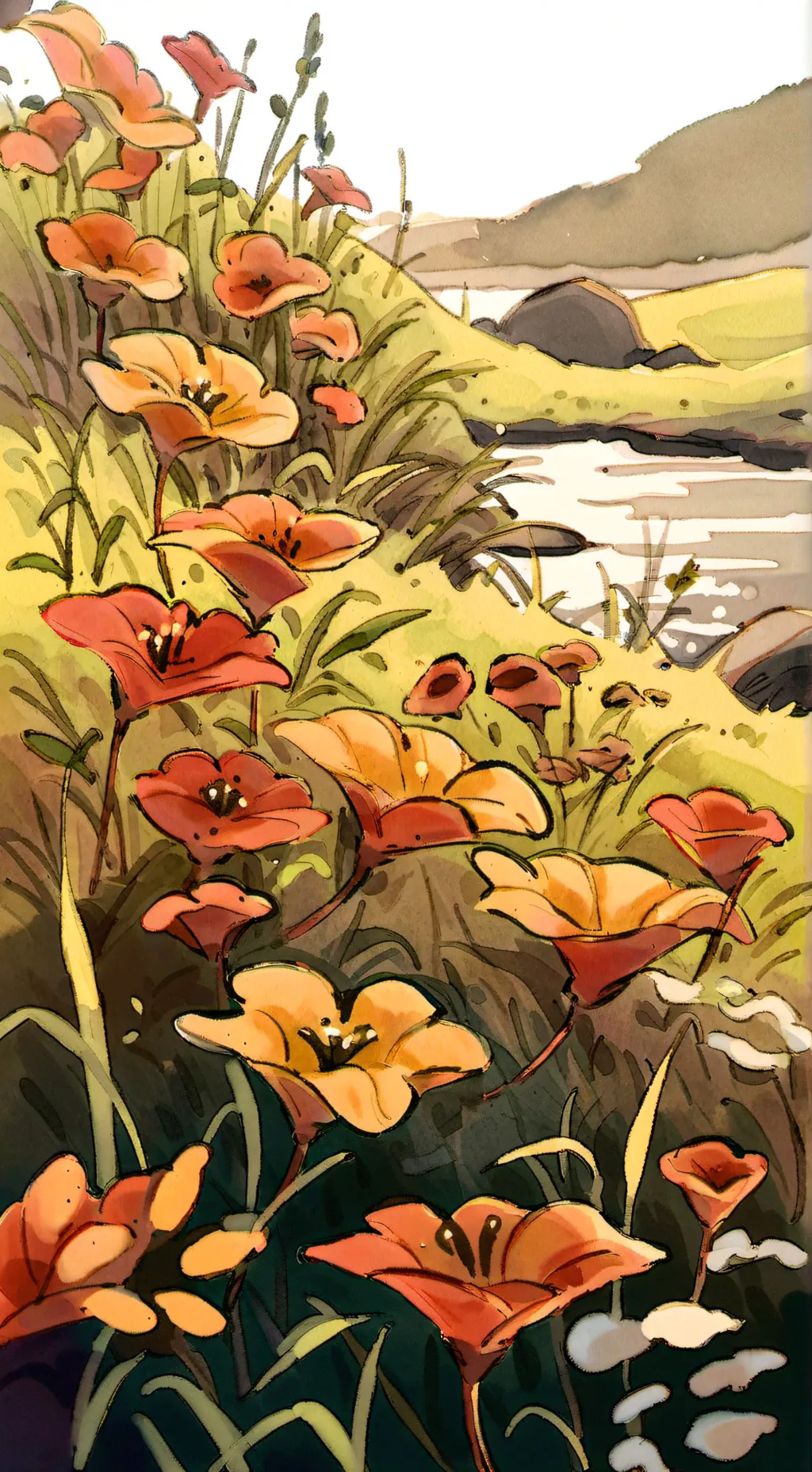 ai character: HOW TO TOUCH GRASS background