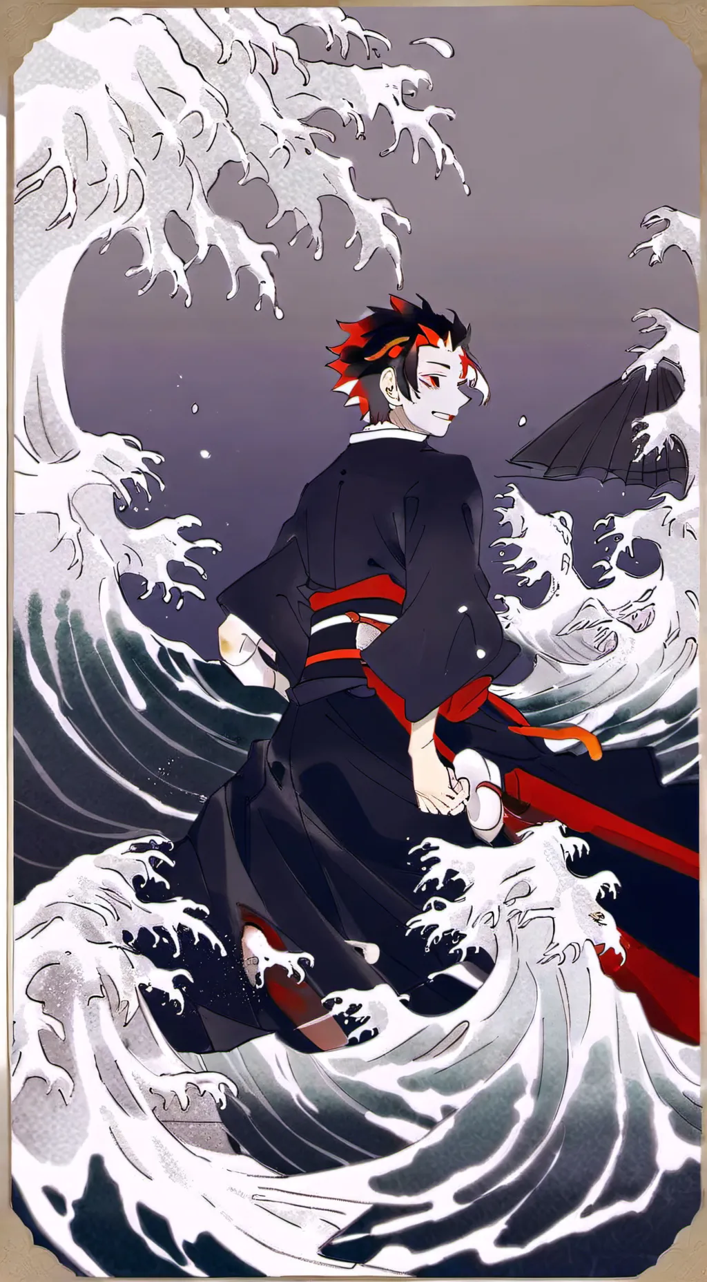 ai character: tanjiro kamado  background