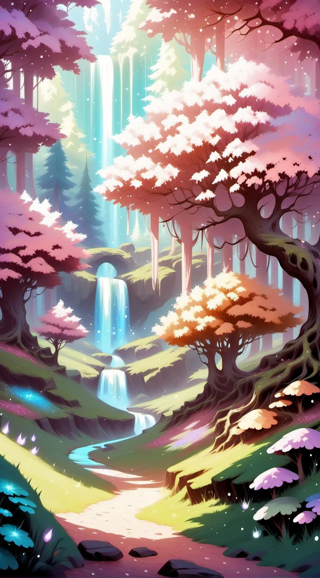 ai character: Kny again (two)  background