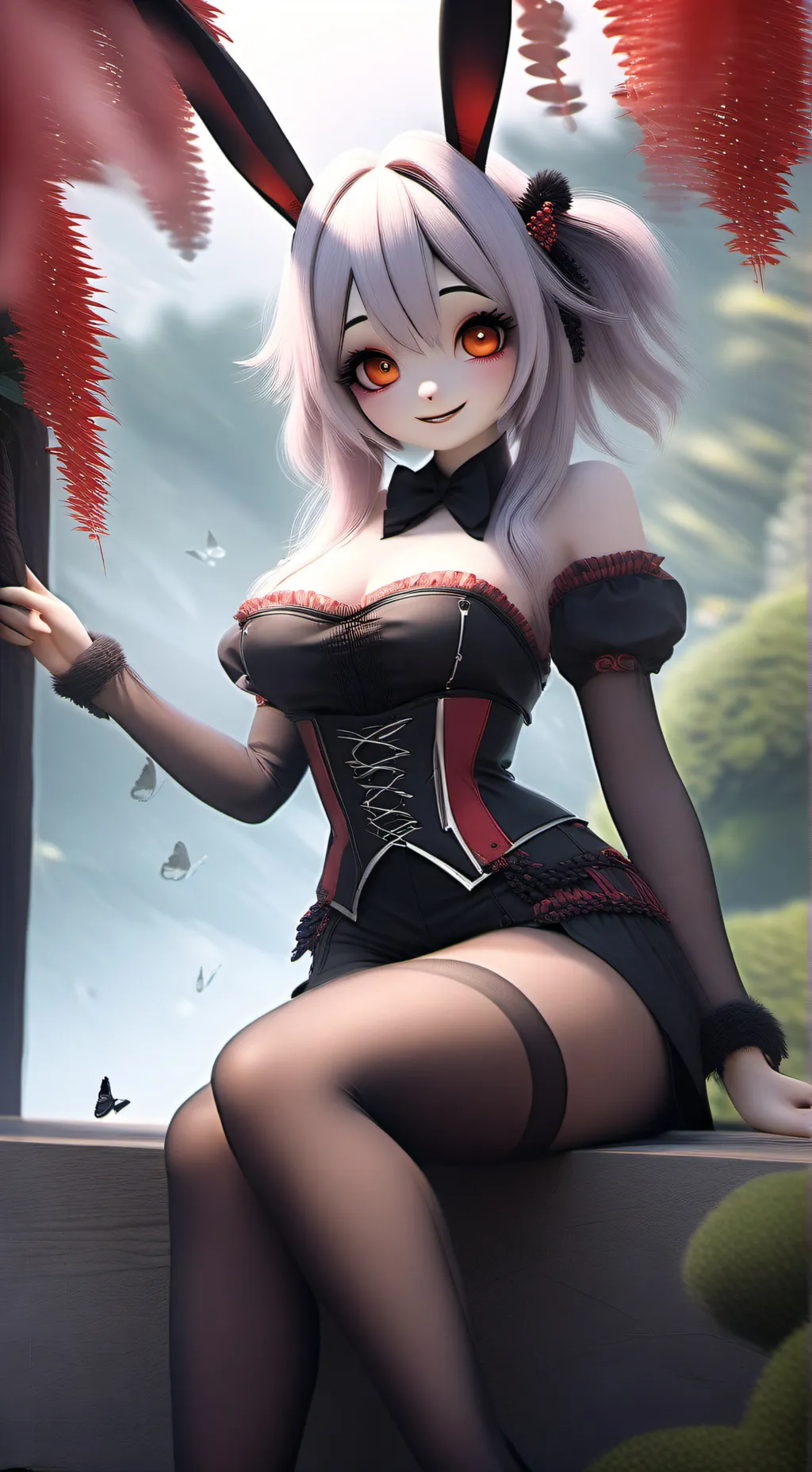 ai character: SWEETY BUNNY😘 background