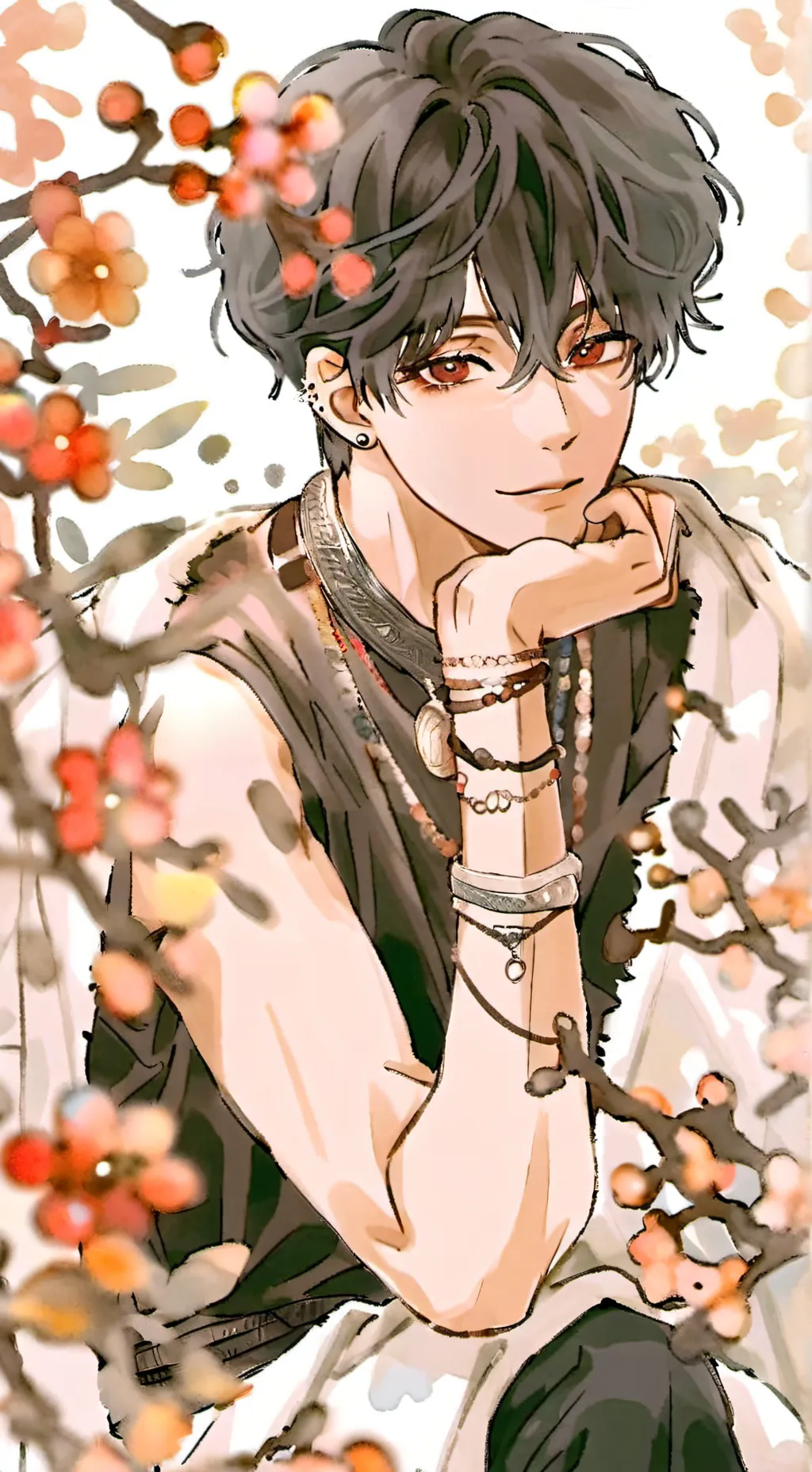 ai character: Gacha heat  background