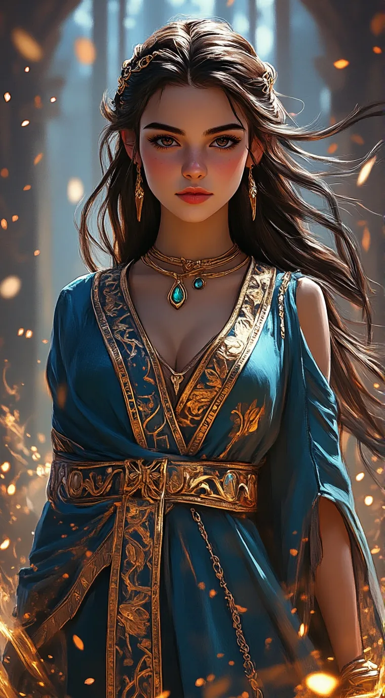 ai character: Xena  background