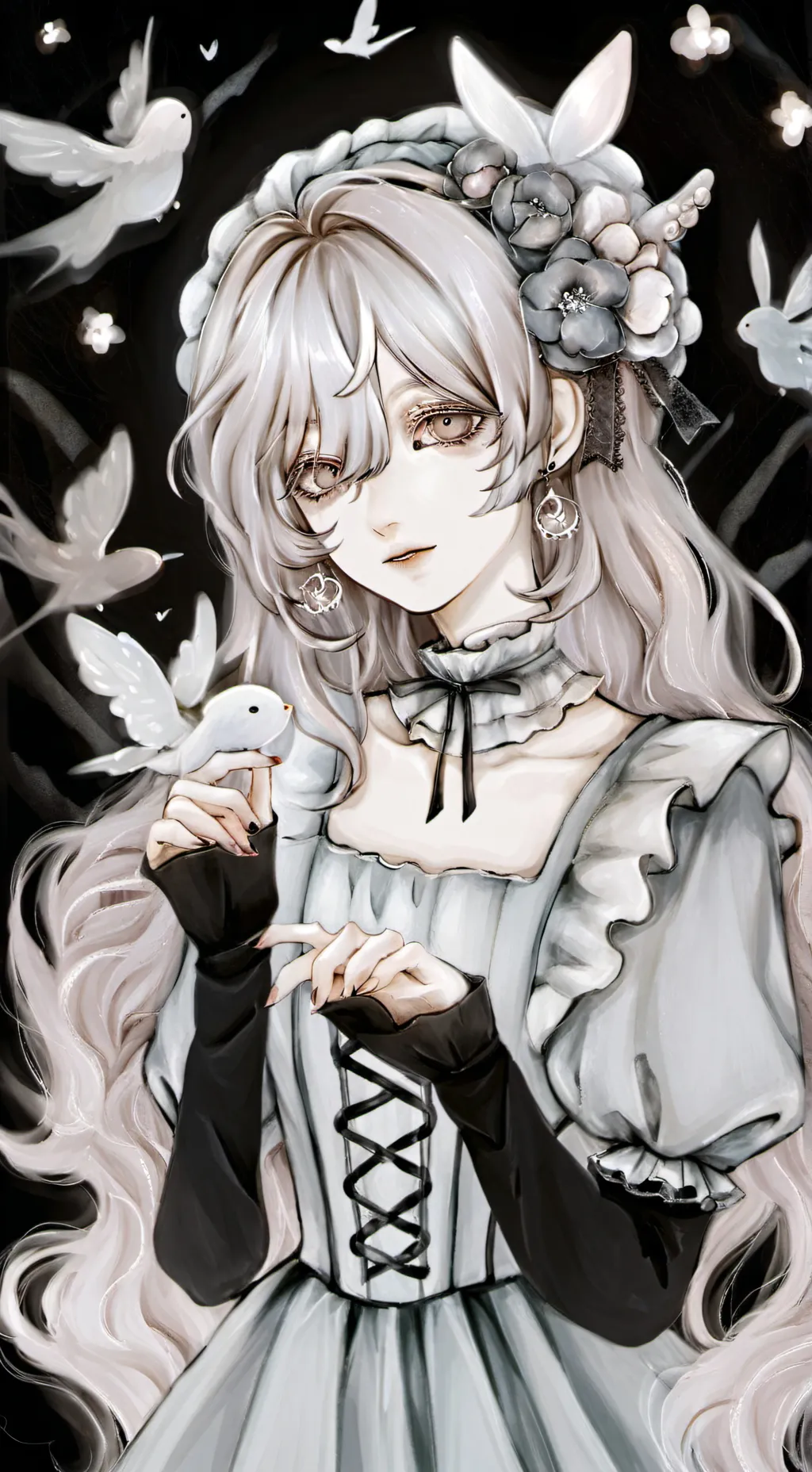 ai character: >Mha< background