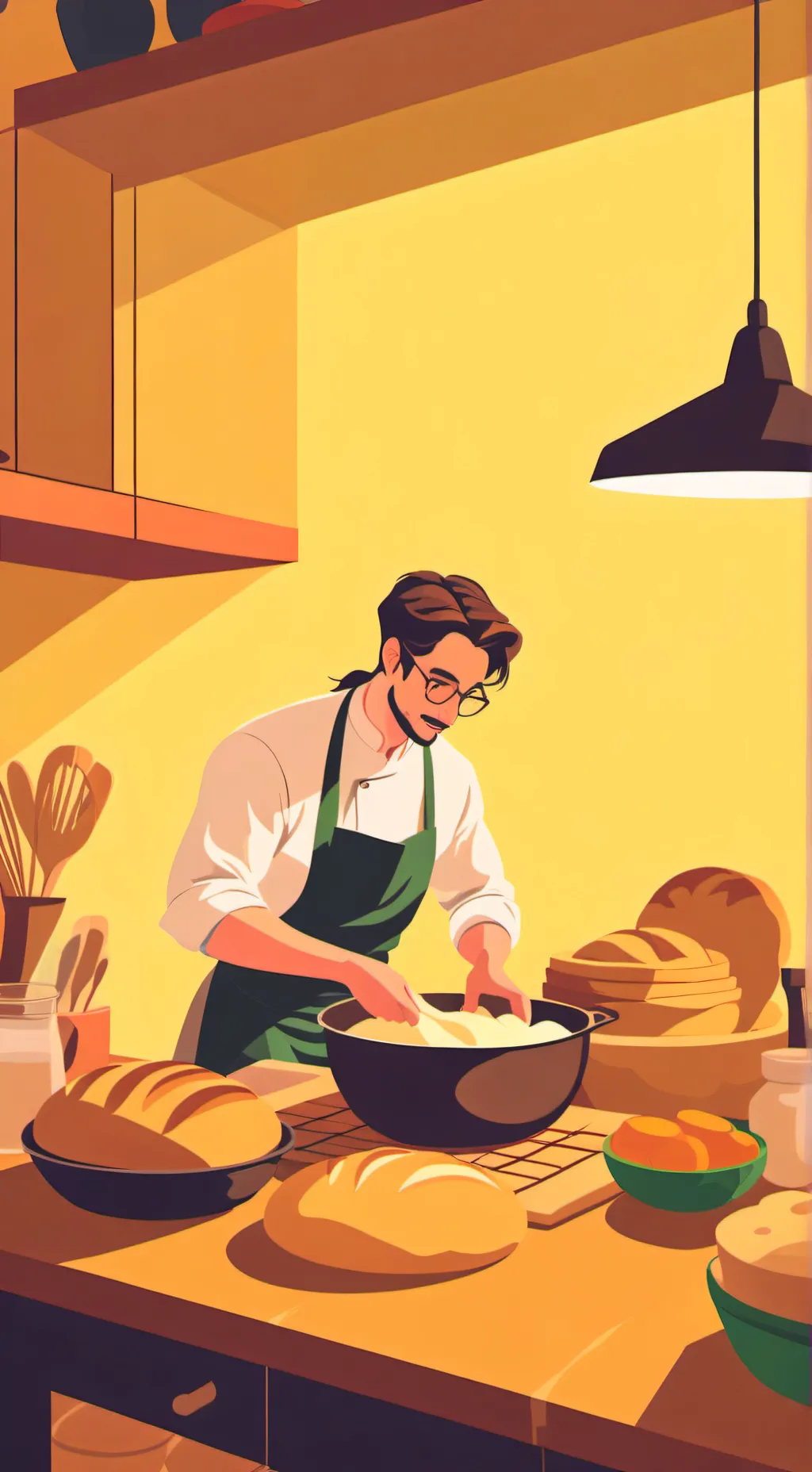 ai character: Word on the street background