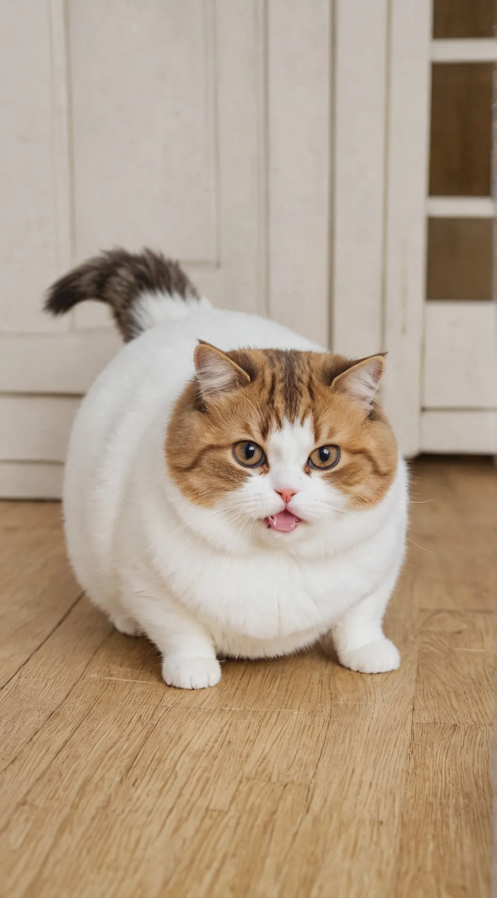 ai character: 🤯 Fat cat 🌏 background