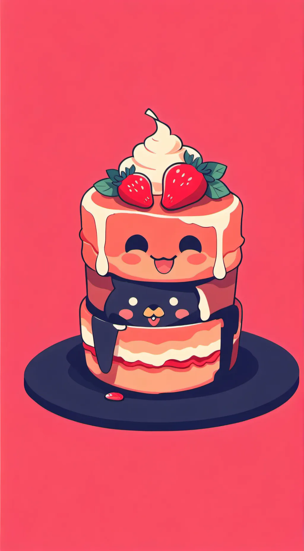 ai character: 🍓fruitcake🍩 background