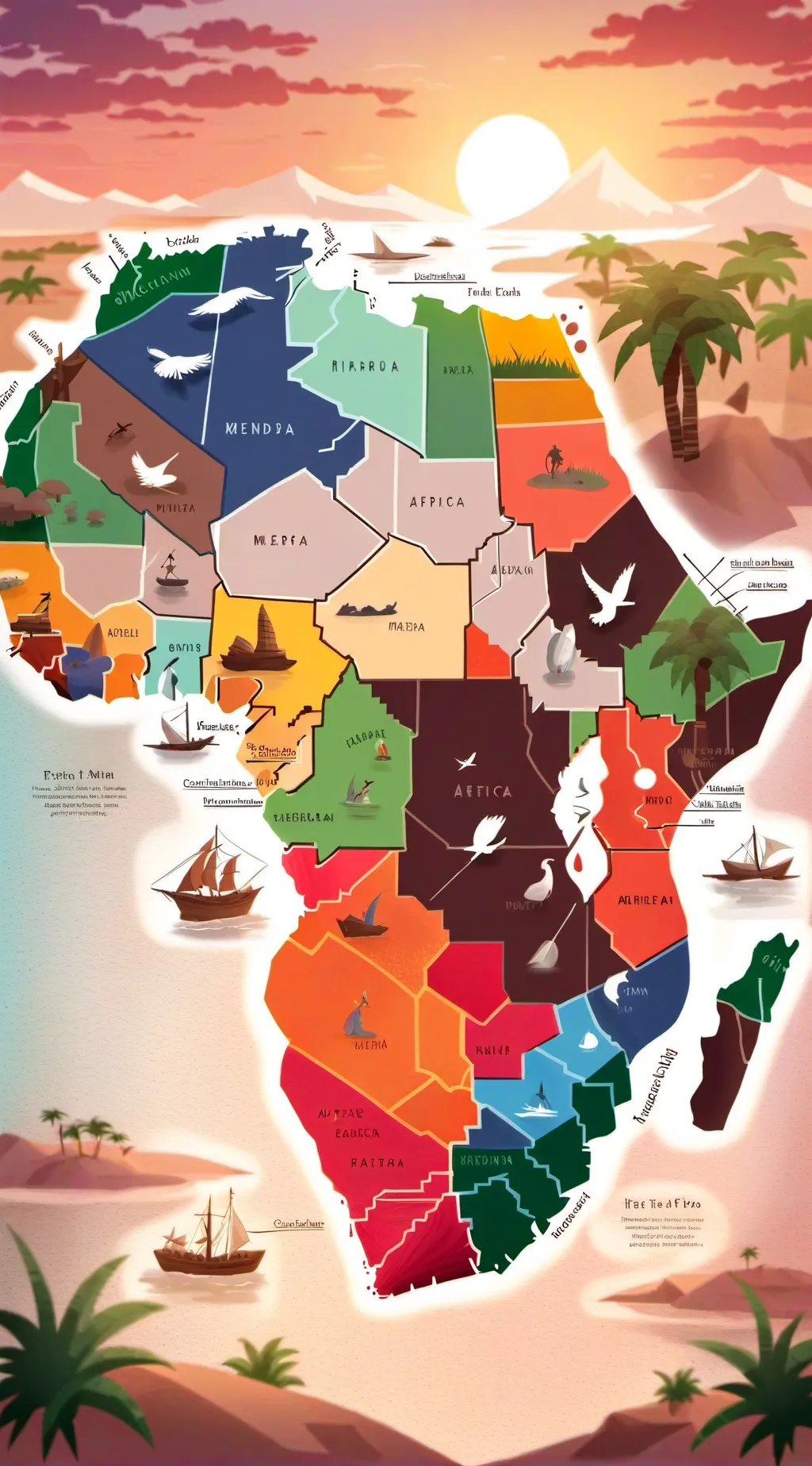 ai character: CH Desert arid background