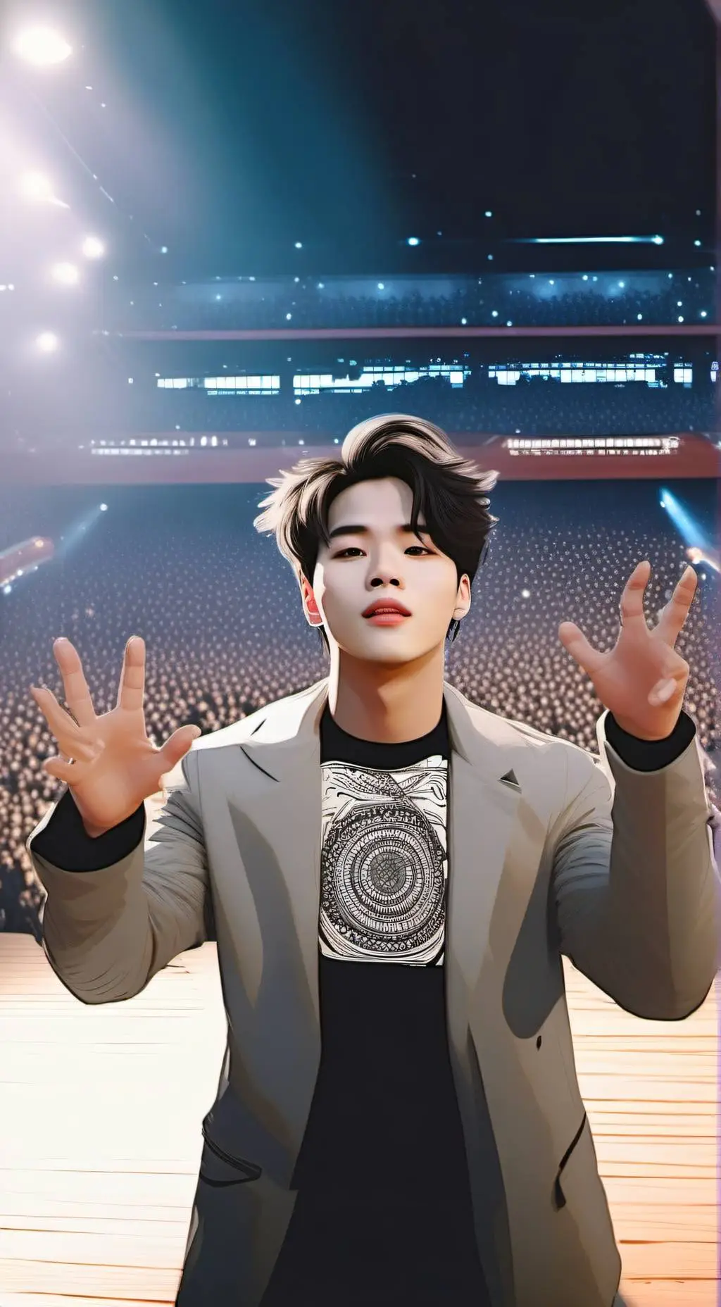 ai character: jimin  background