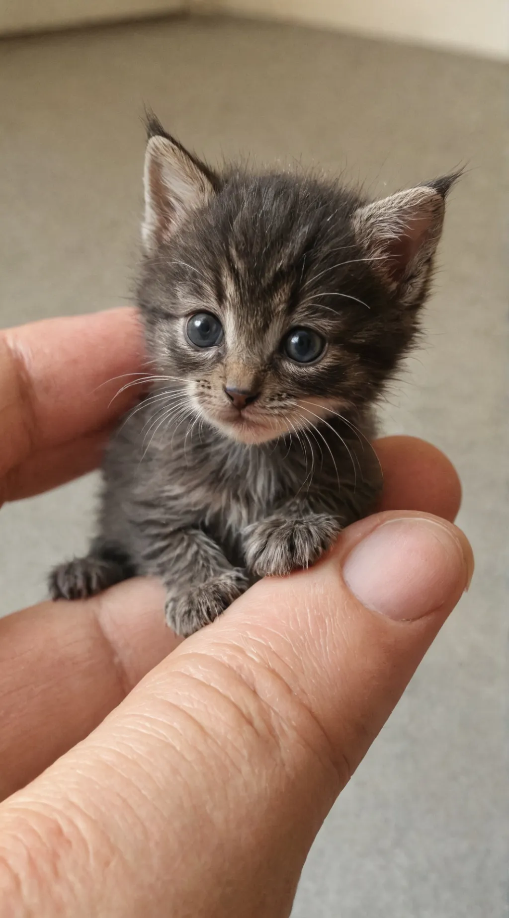 ai character: Smallest kitten  background