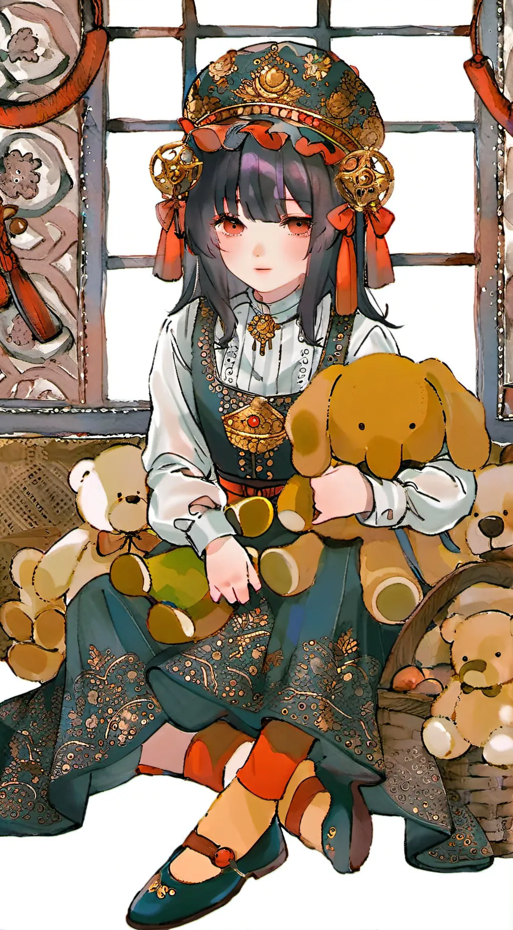 ai character: ANYA!! background