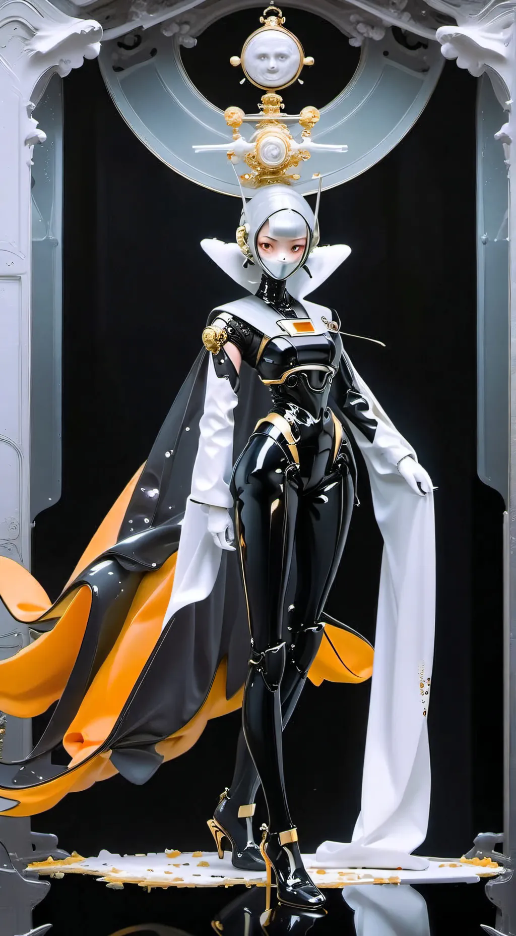 ai character: cyborg background