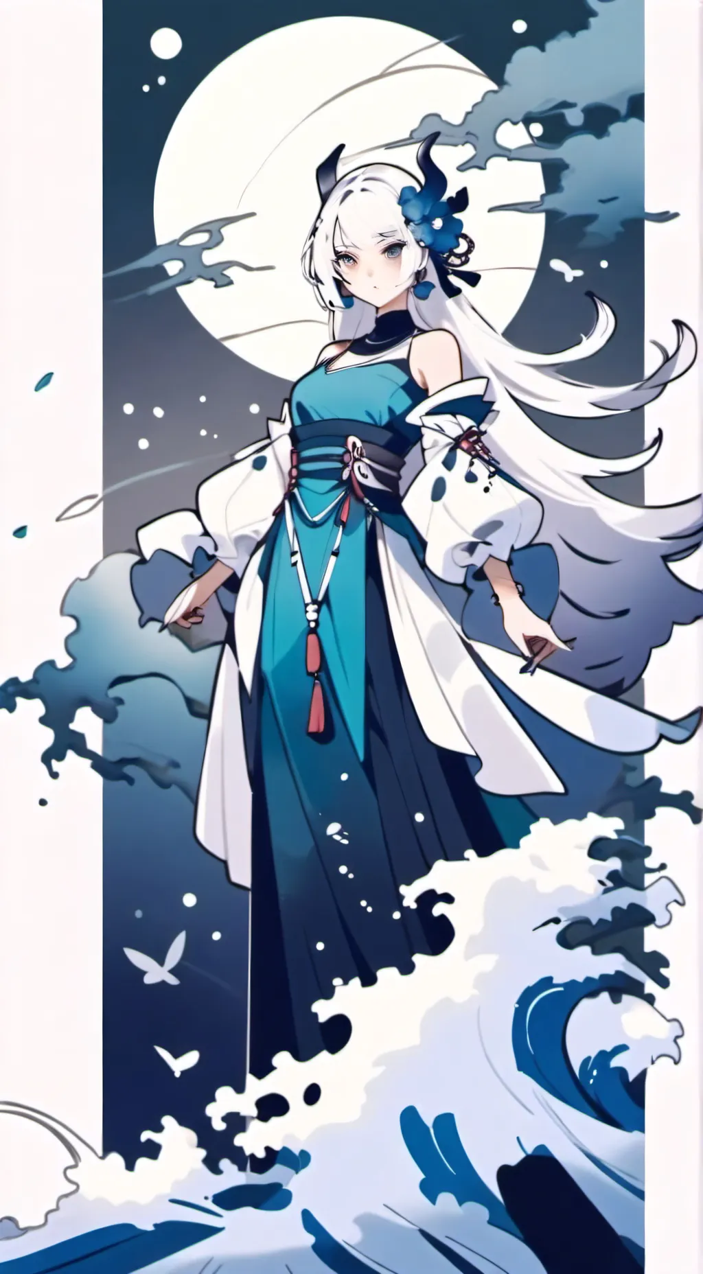 ai character: dea dei cieli  background