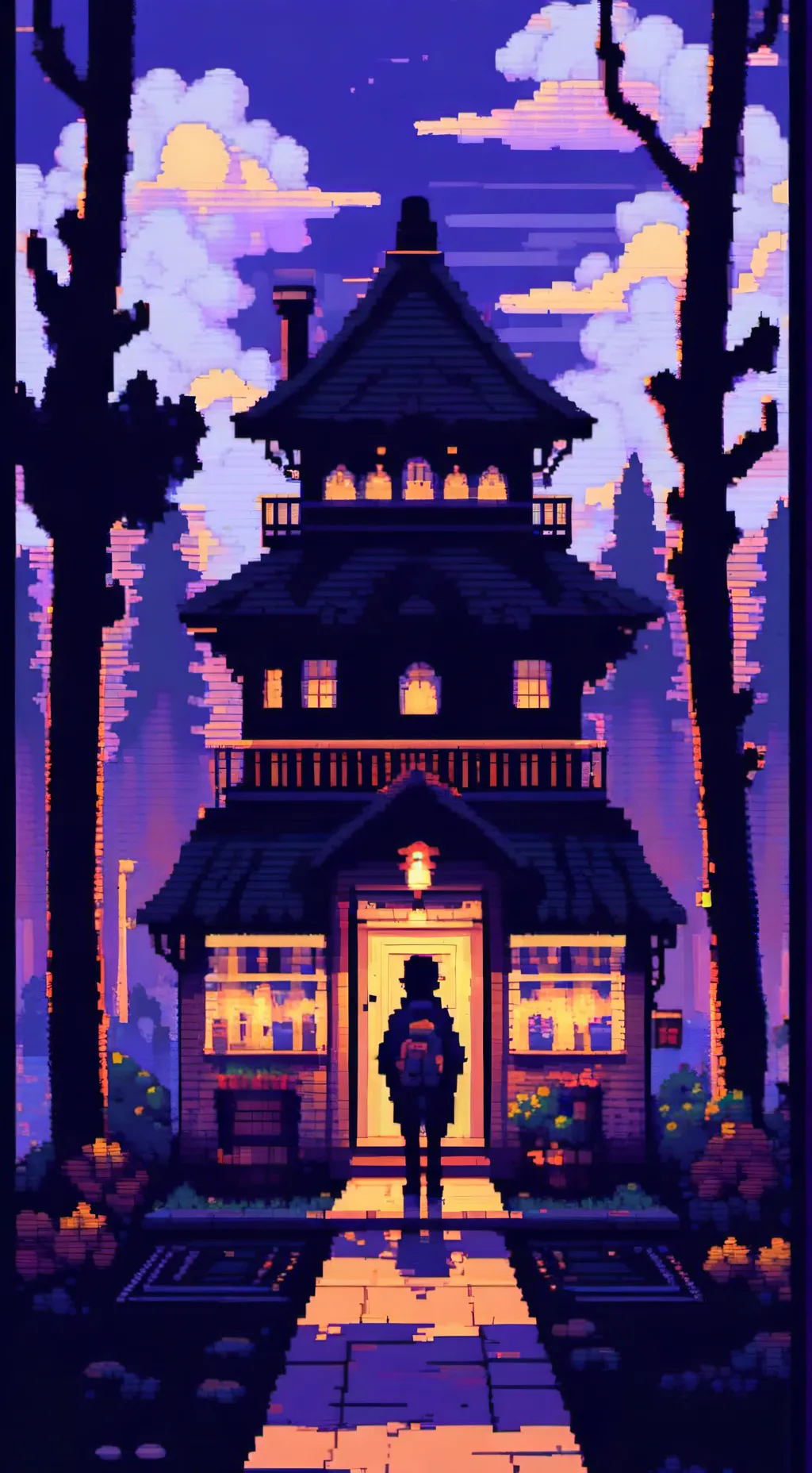 ai character: CH X ANALOG HORROR background