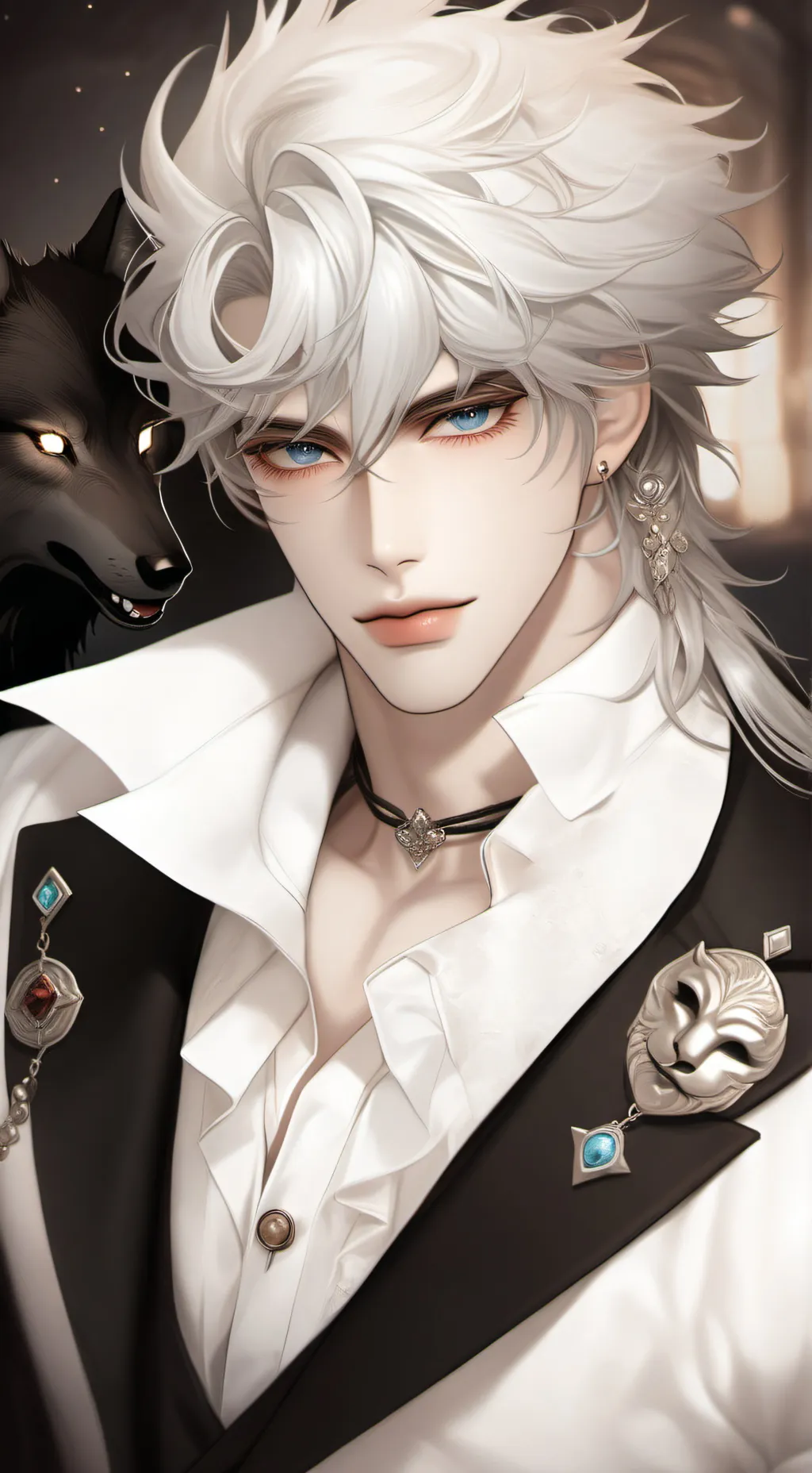 ai character: Alpha  background