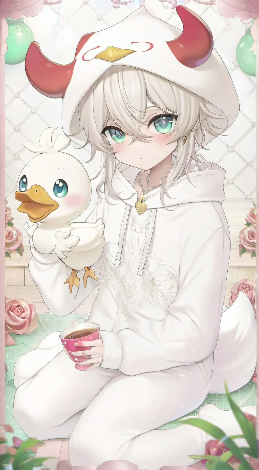 ai character: Luci hh but girl  background