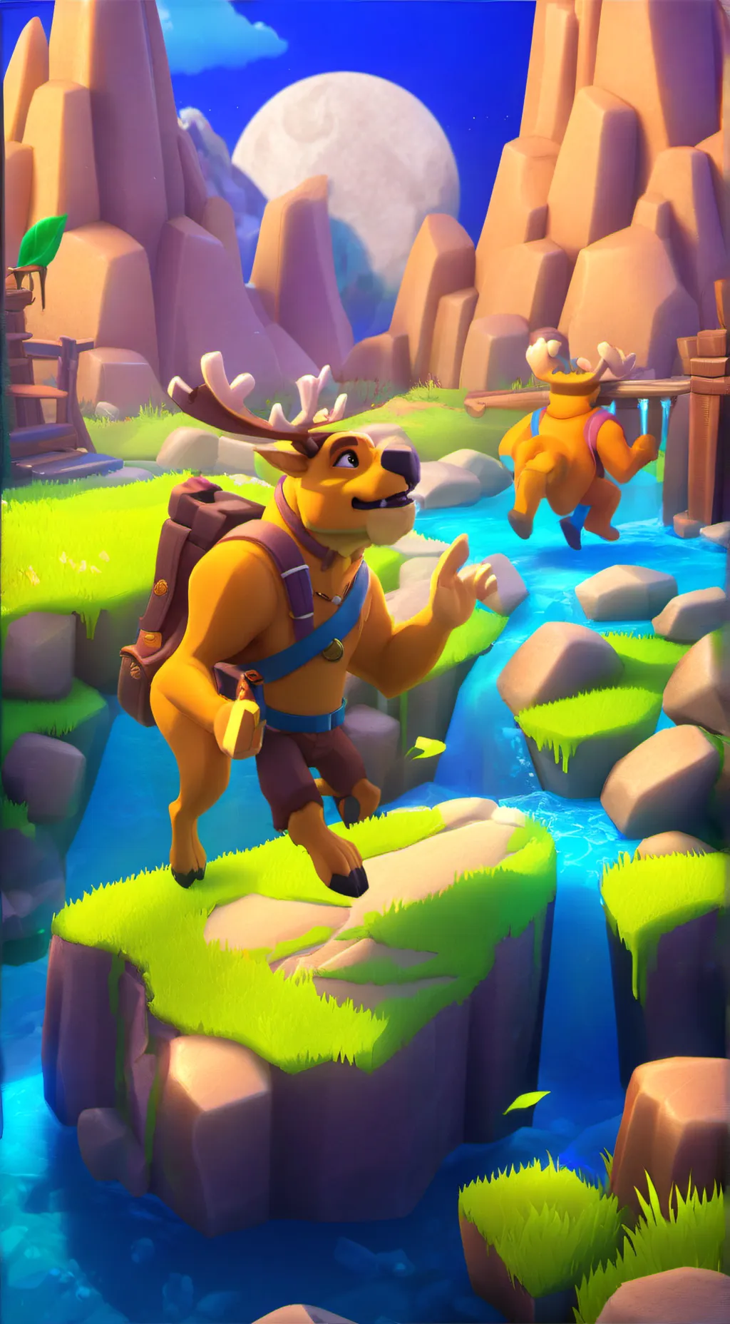 ai character: king kong background