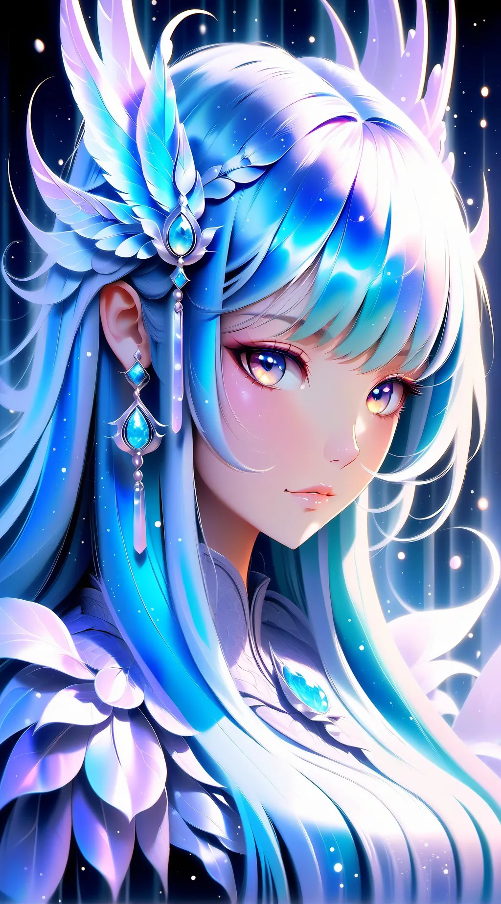 ai character: circel background