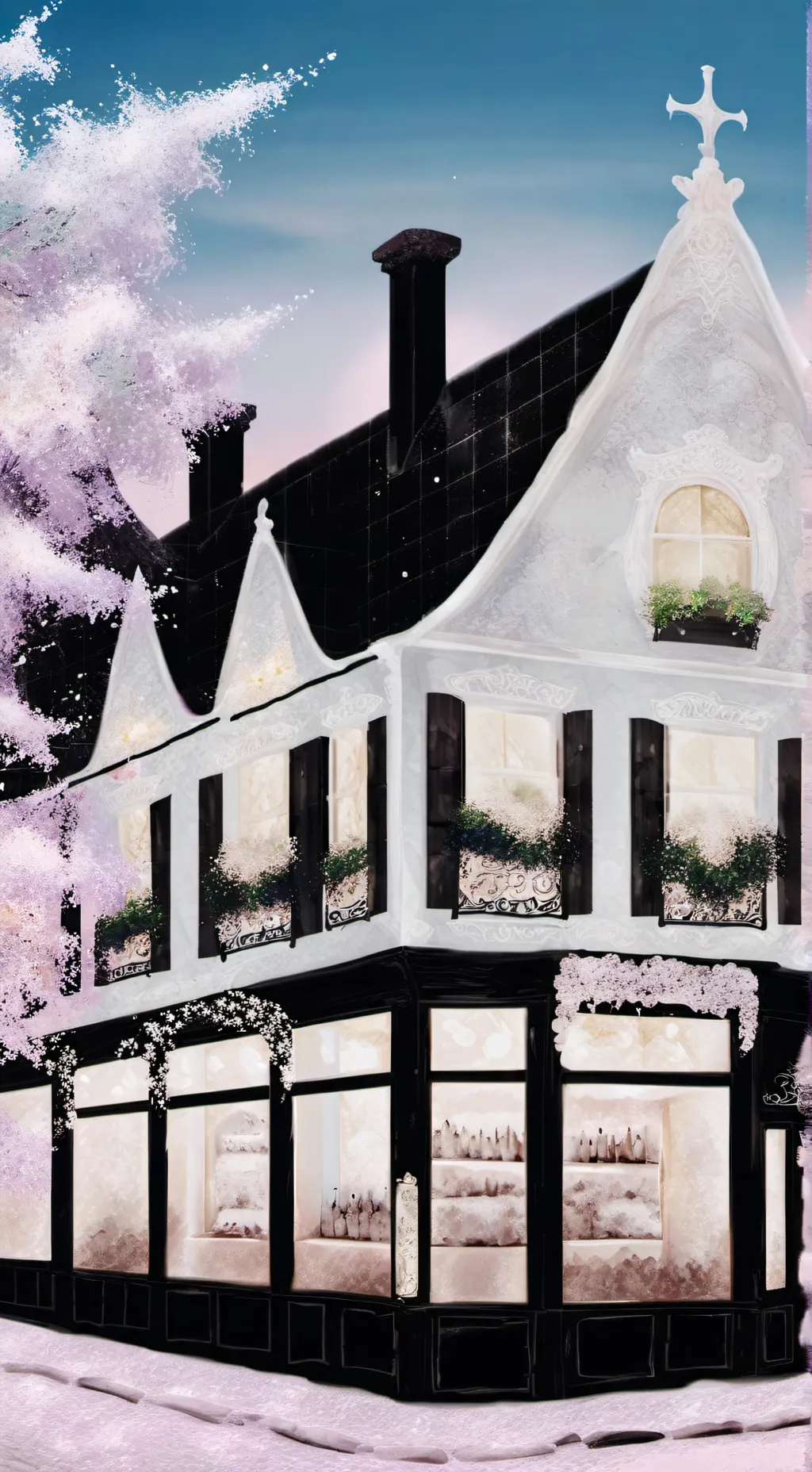 ai character: Restaurant background