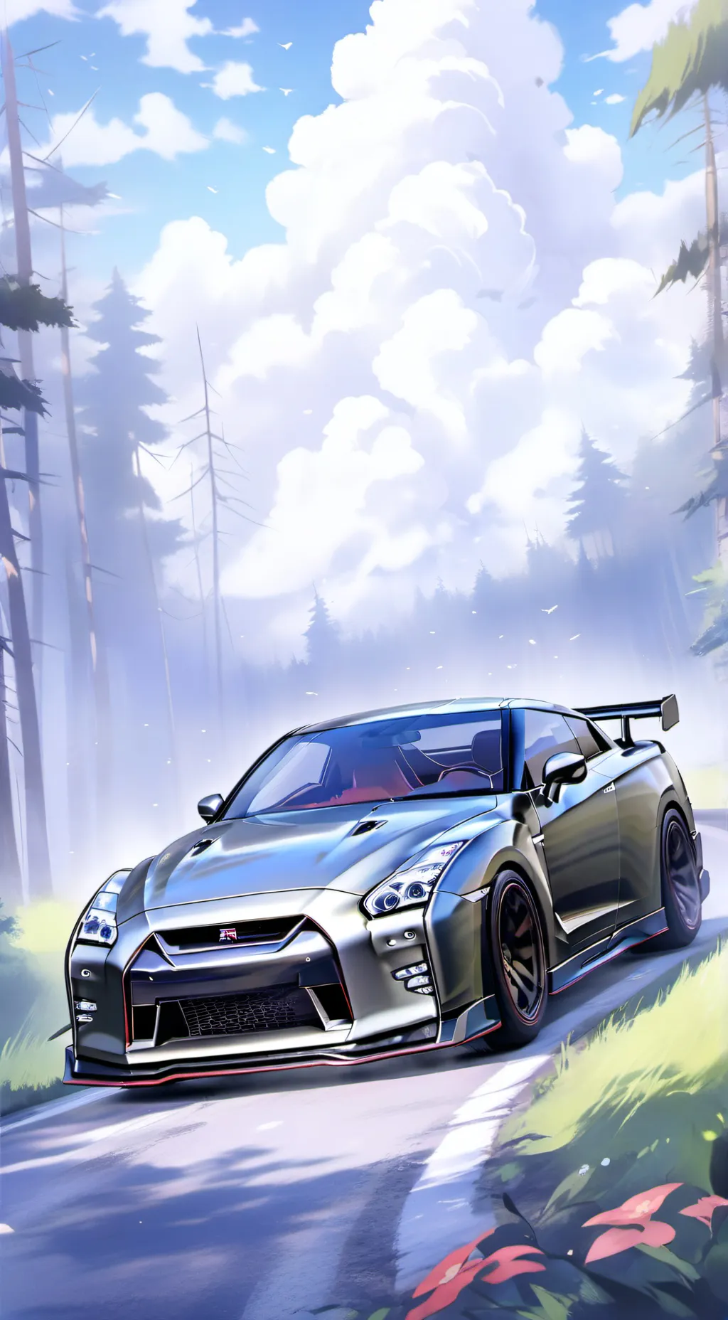 ai character: gtr Nissan  background