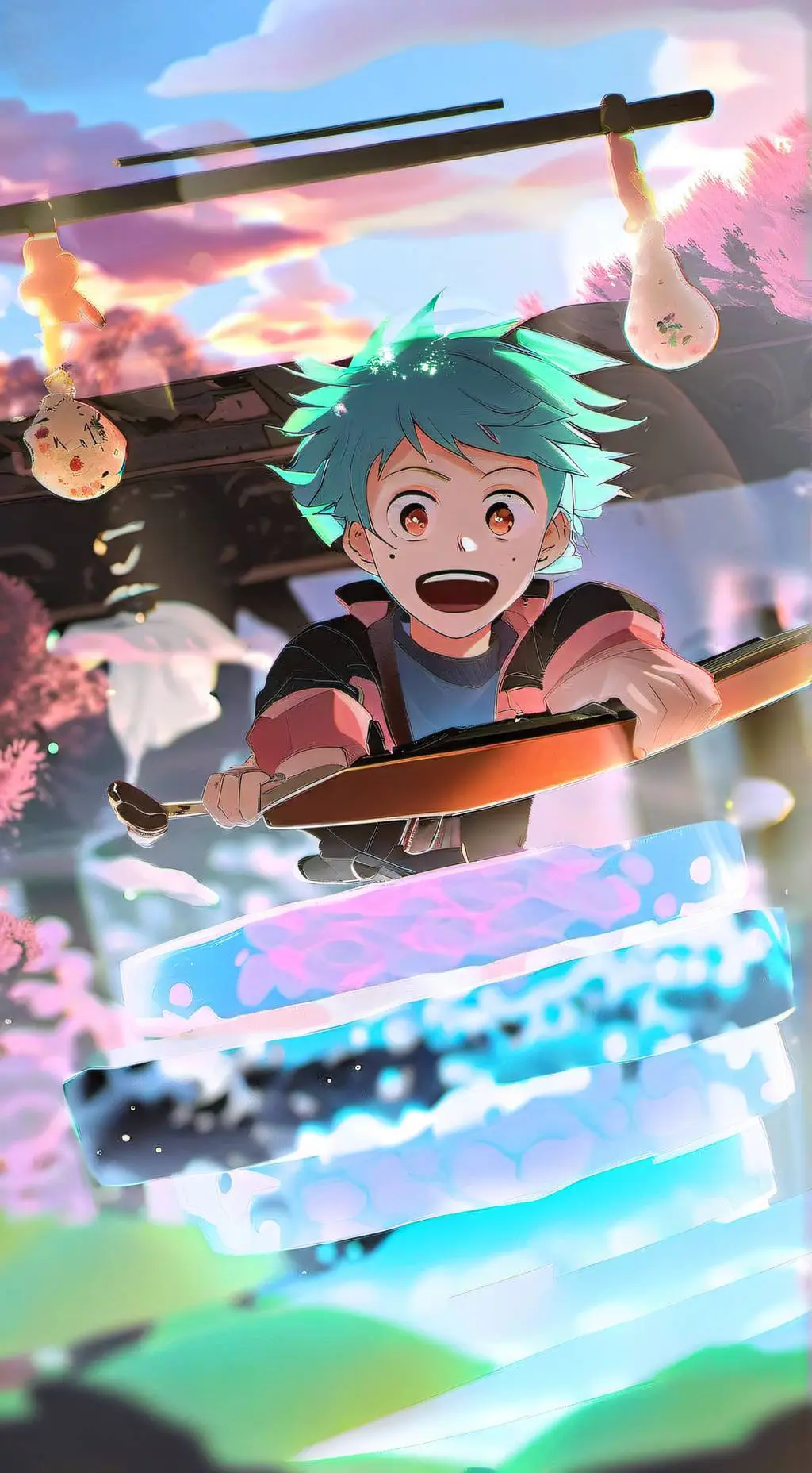 ai character: Mha react room background