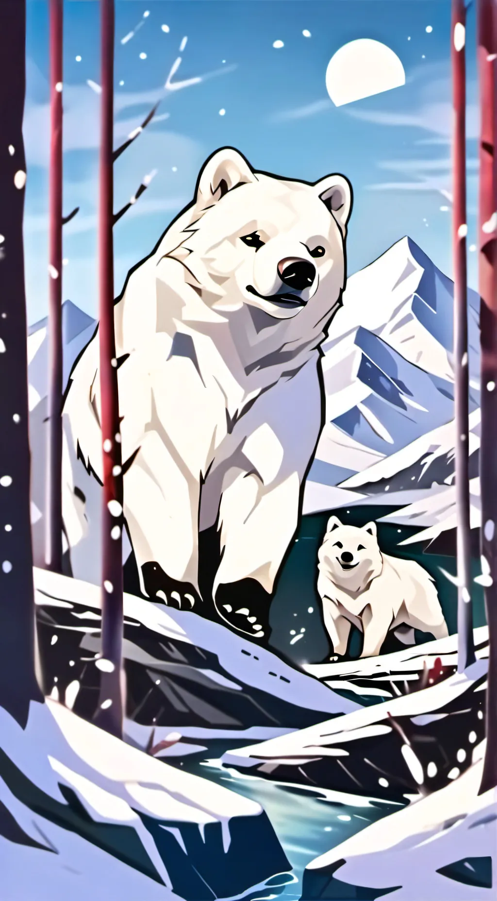 ai character: ❄️ THE ARCTICS ❄️ background