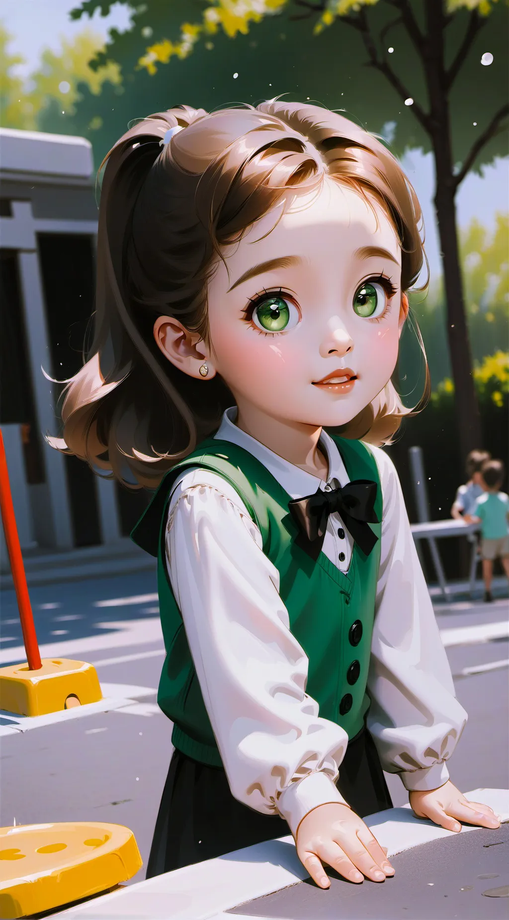 ai character: April  background