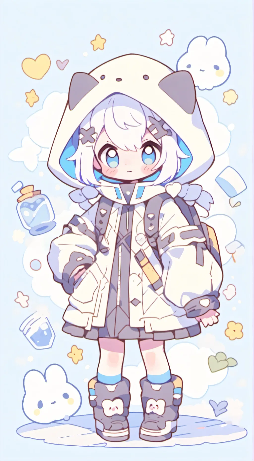 ai character: TF2 ( blu team) background