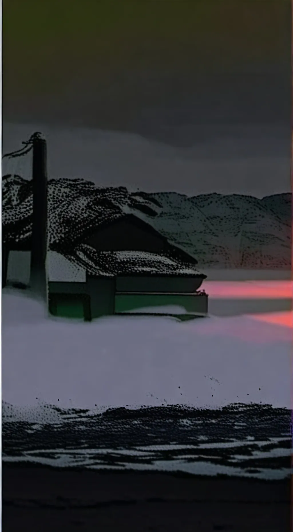 ai character: Dandys world snow background