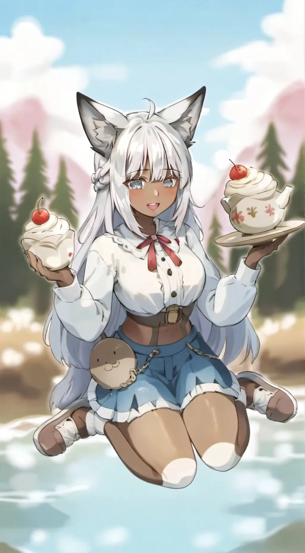 ai character: cinnamonroll background