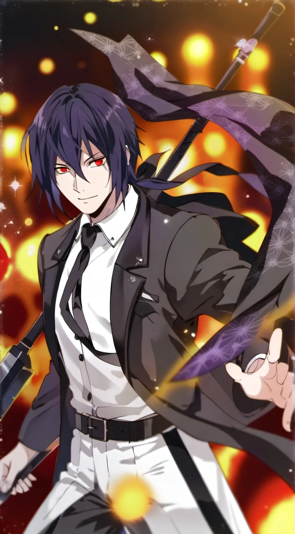 ai character: Sasuke, Oroch... background